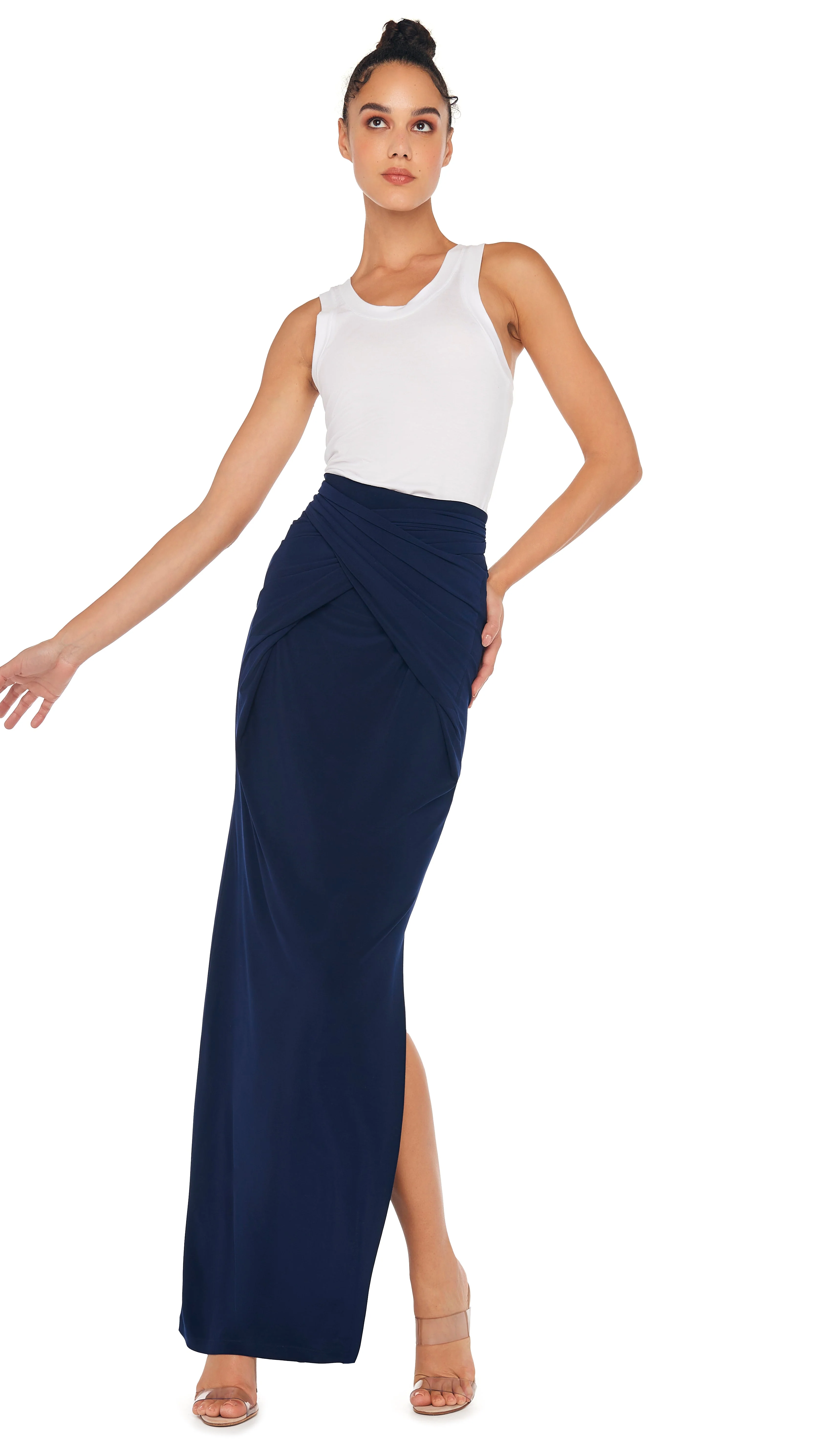 ALL IN ONE SIDE SLIT LONG SKIRT - Image 7