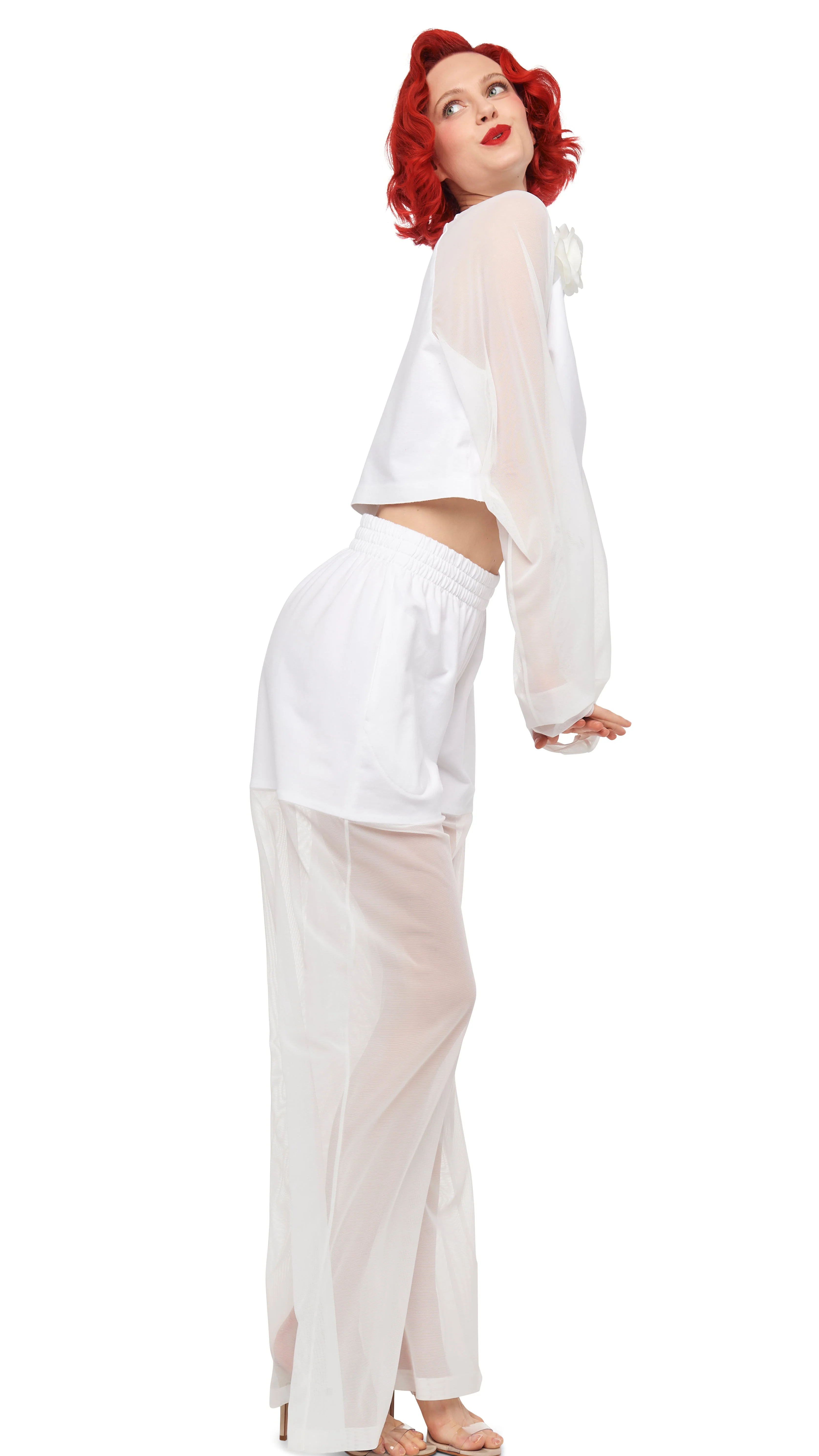 BOYFRIEND ELEPHANT SWEATPANT W/ MESH - Image 6