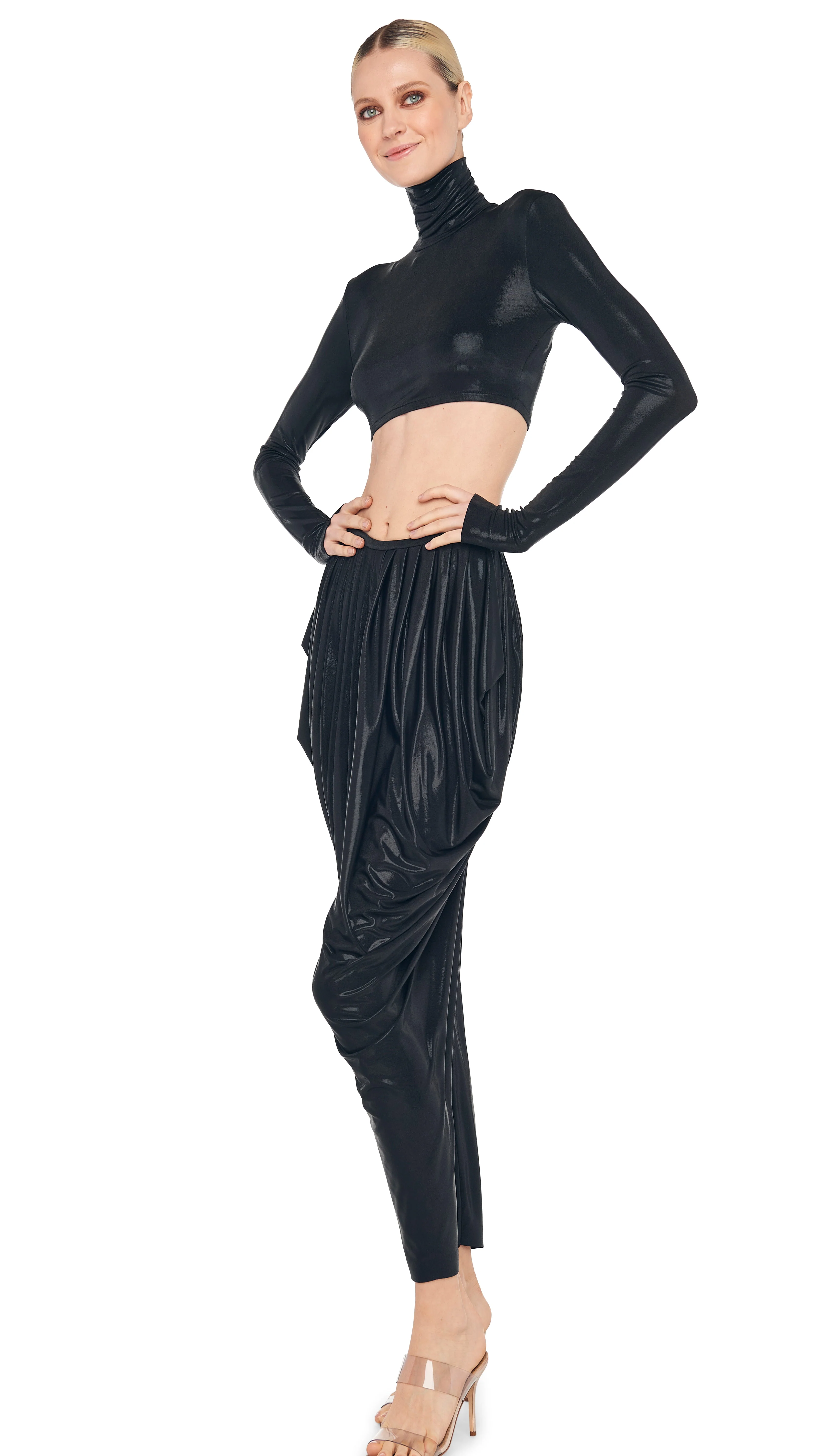 CROPPED LONG SLEEVE TURTLE TOP - Image 10