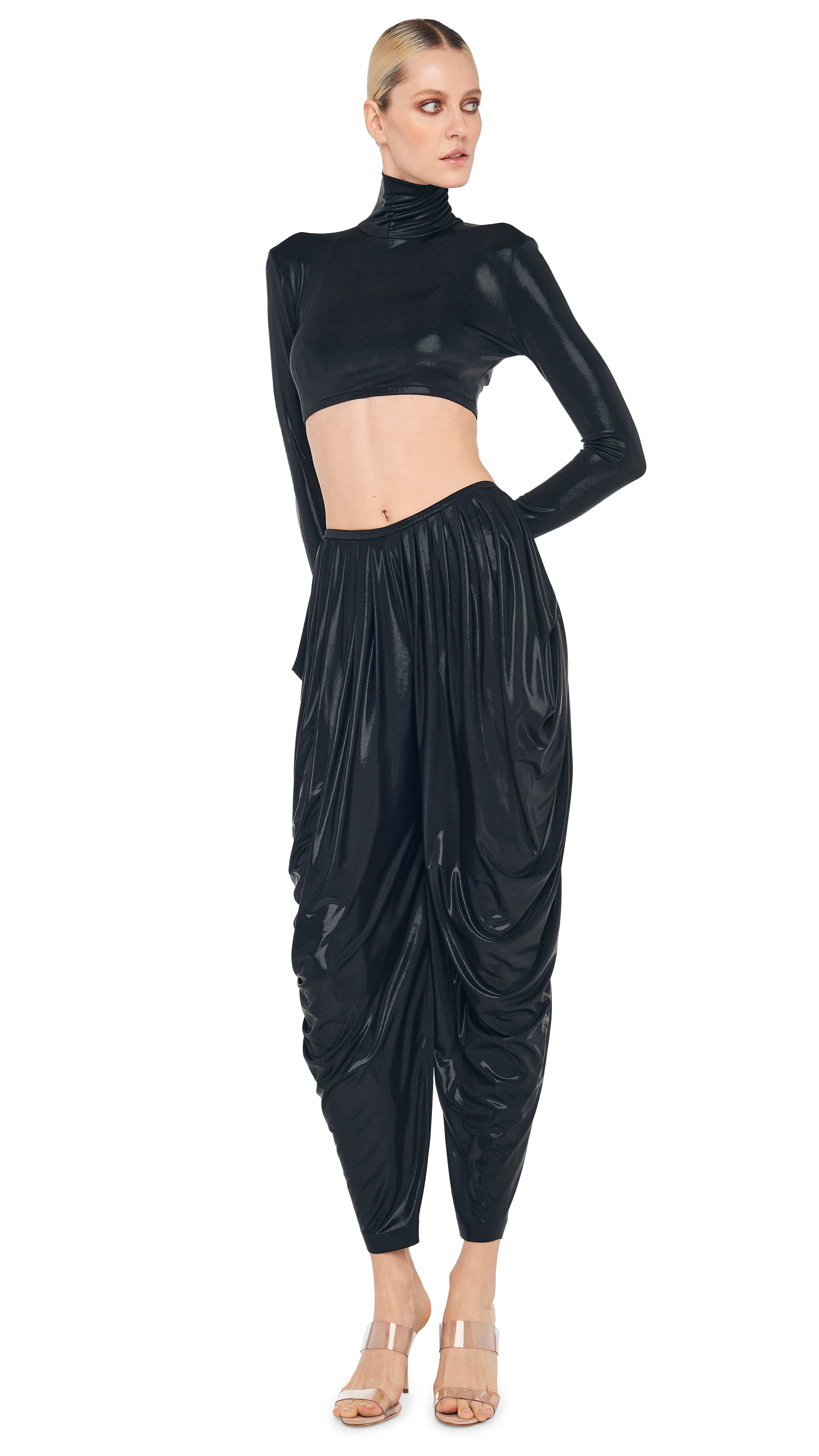 CROPPED LONG SLEEVE TURTLE TOP - Image 5