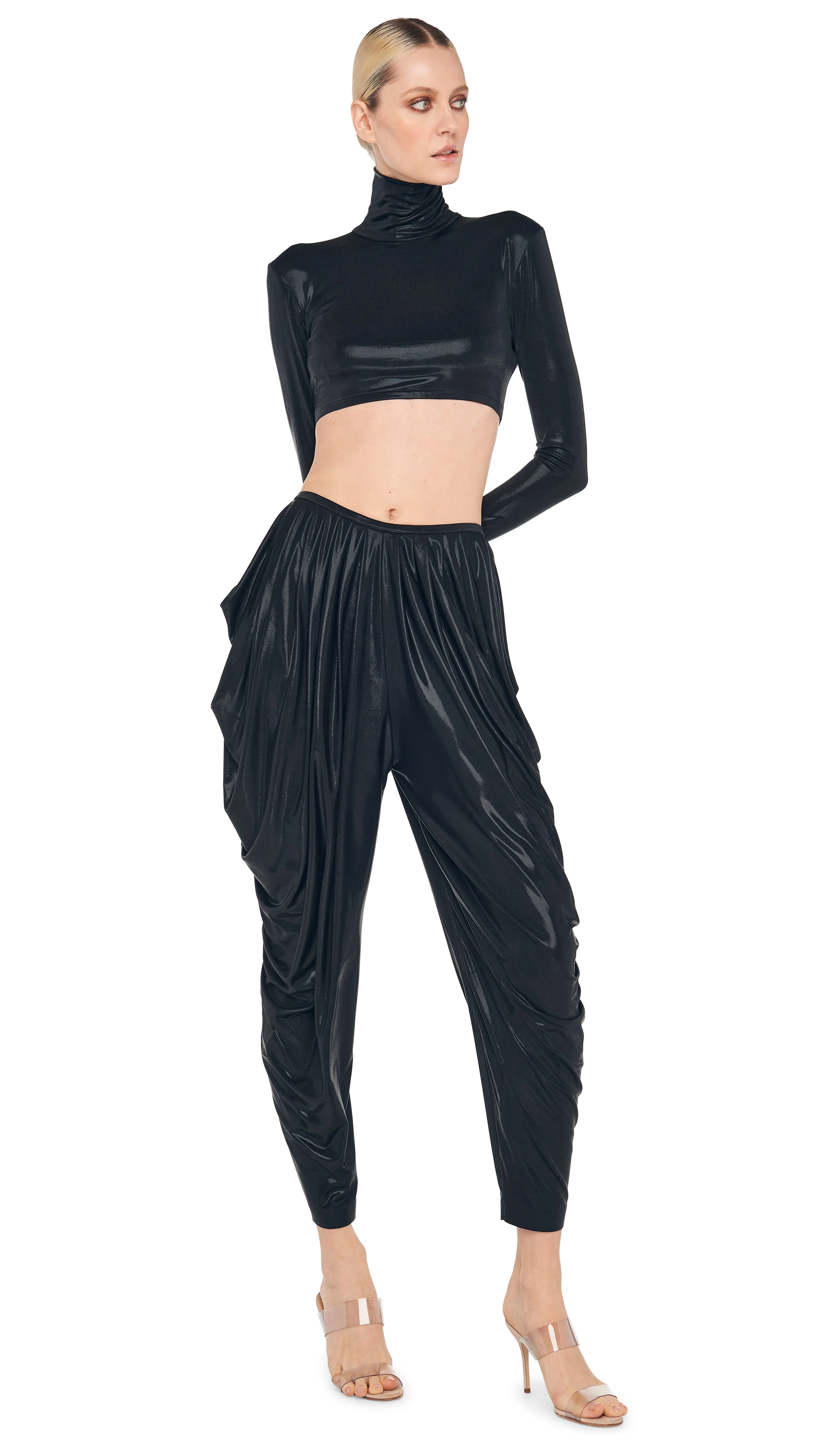 CROPPED LONG SLEEVE TURTLE TOP - Image 7