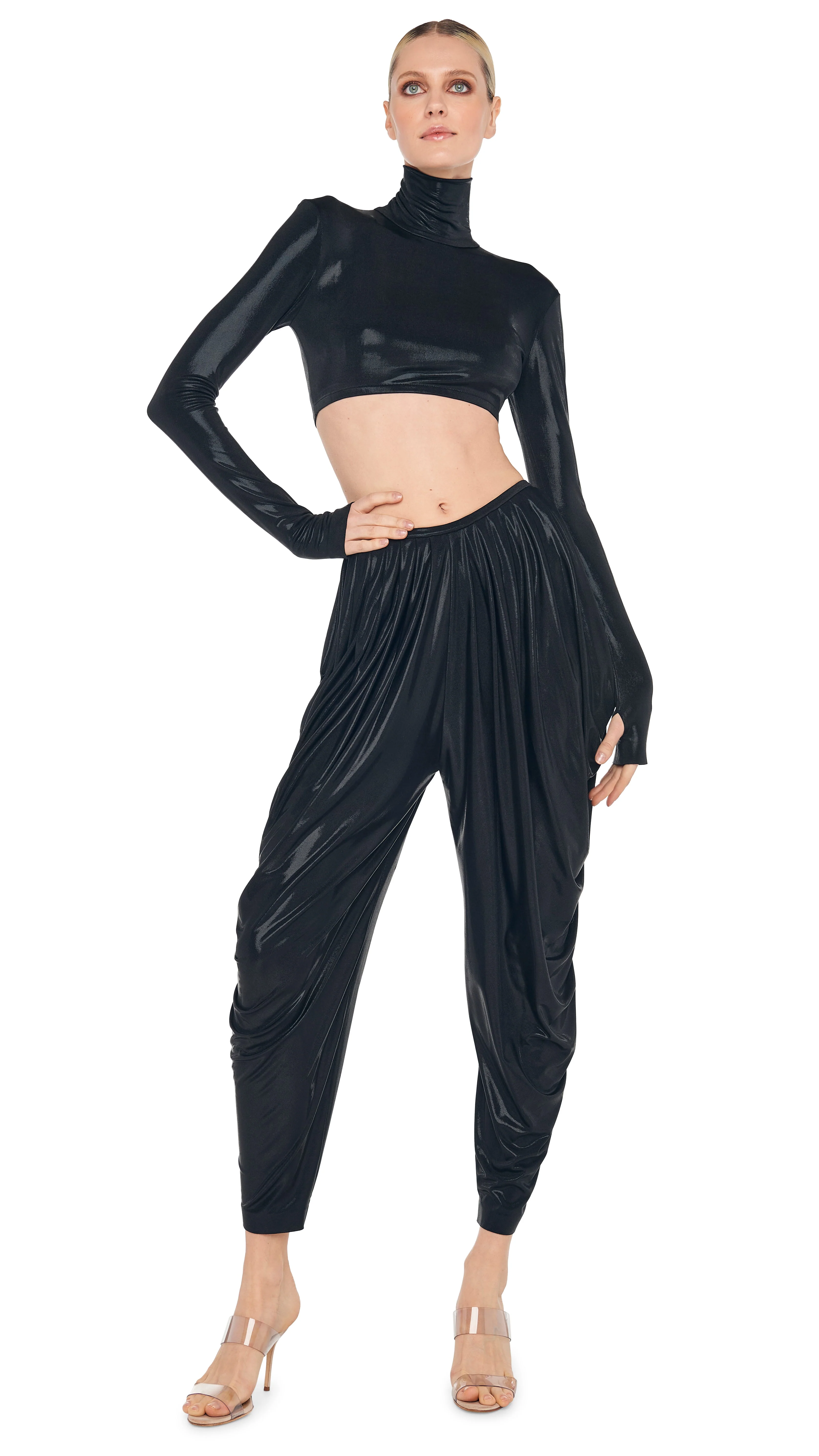 CROPPED LONG SLEEVE TURTLE TOP - Image 8