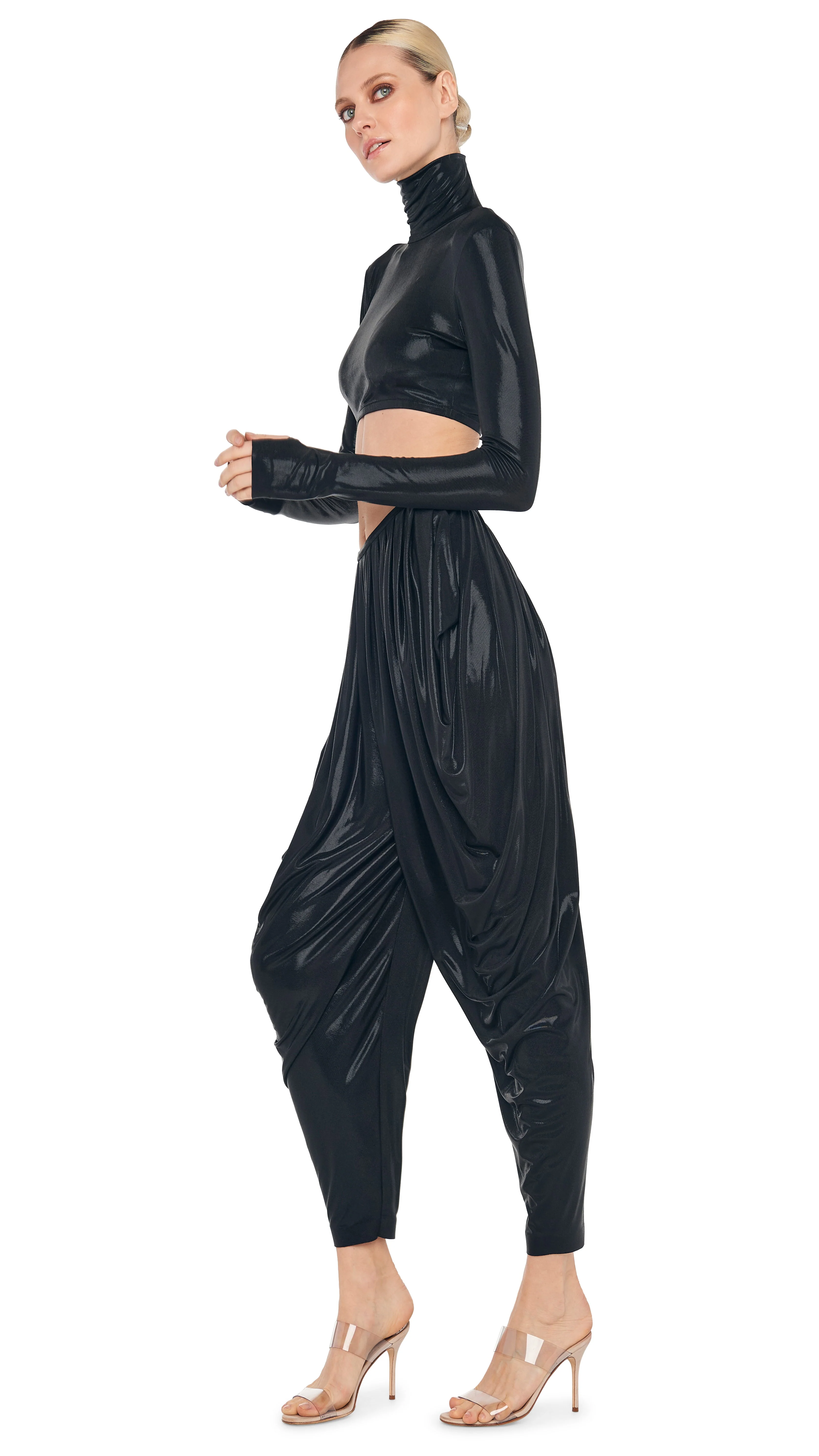 CROPPED LONG SLEEVE TURTLE TOP - Image 9