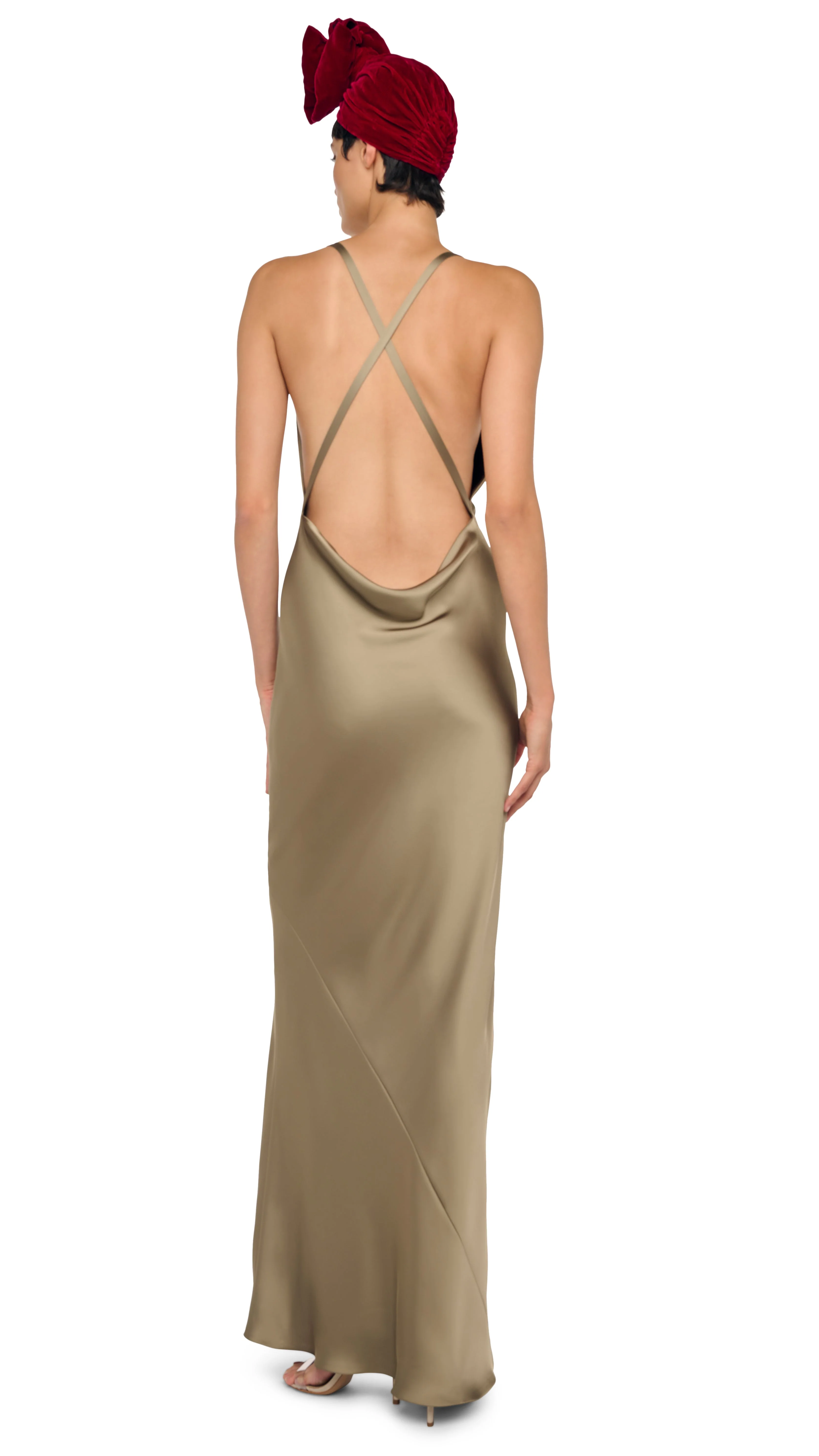 CROSS BACK BIAS GOWN - Image 4