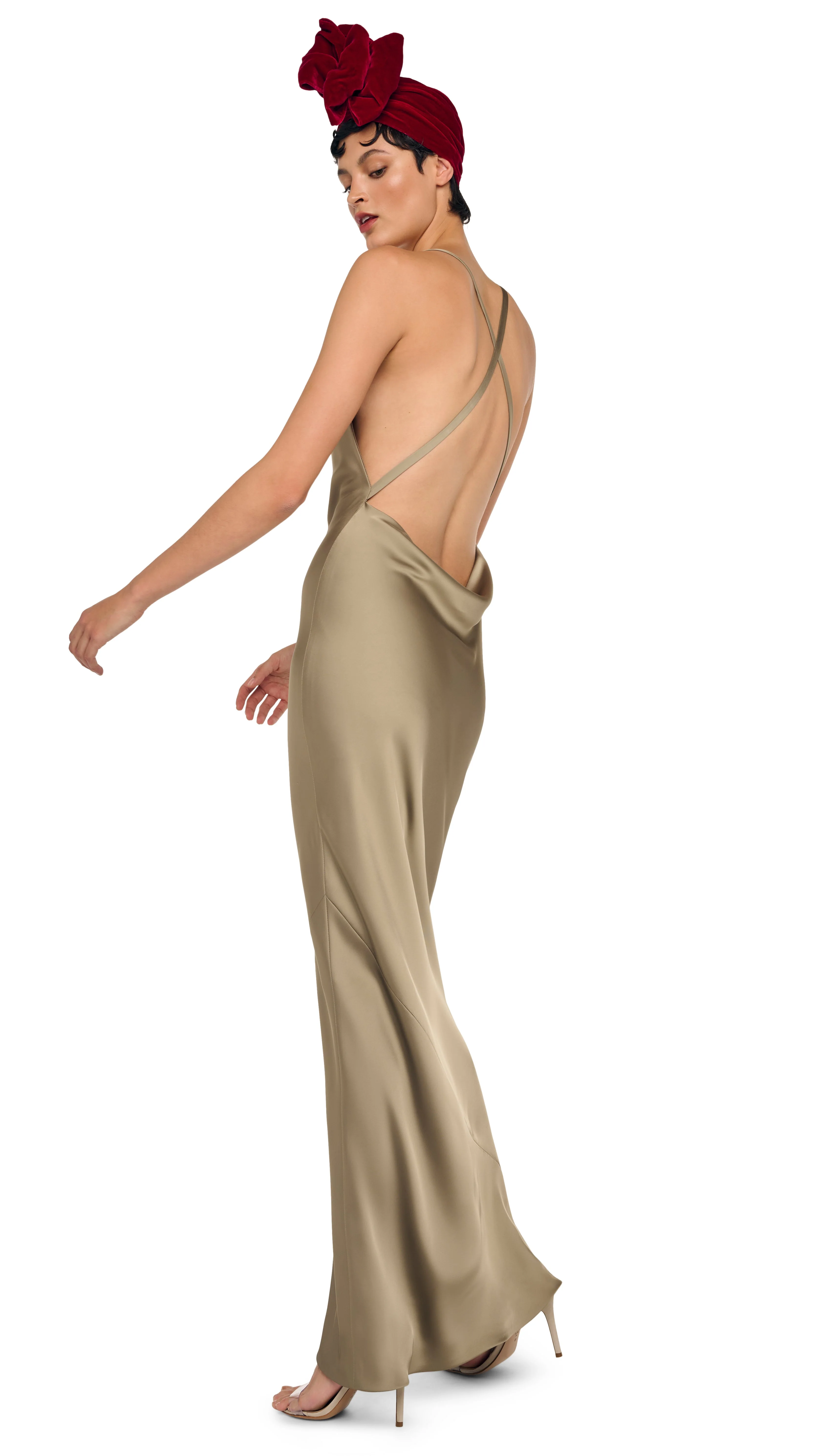 CROSS BACK BIAS GOWN - Image 7