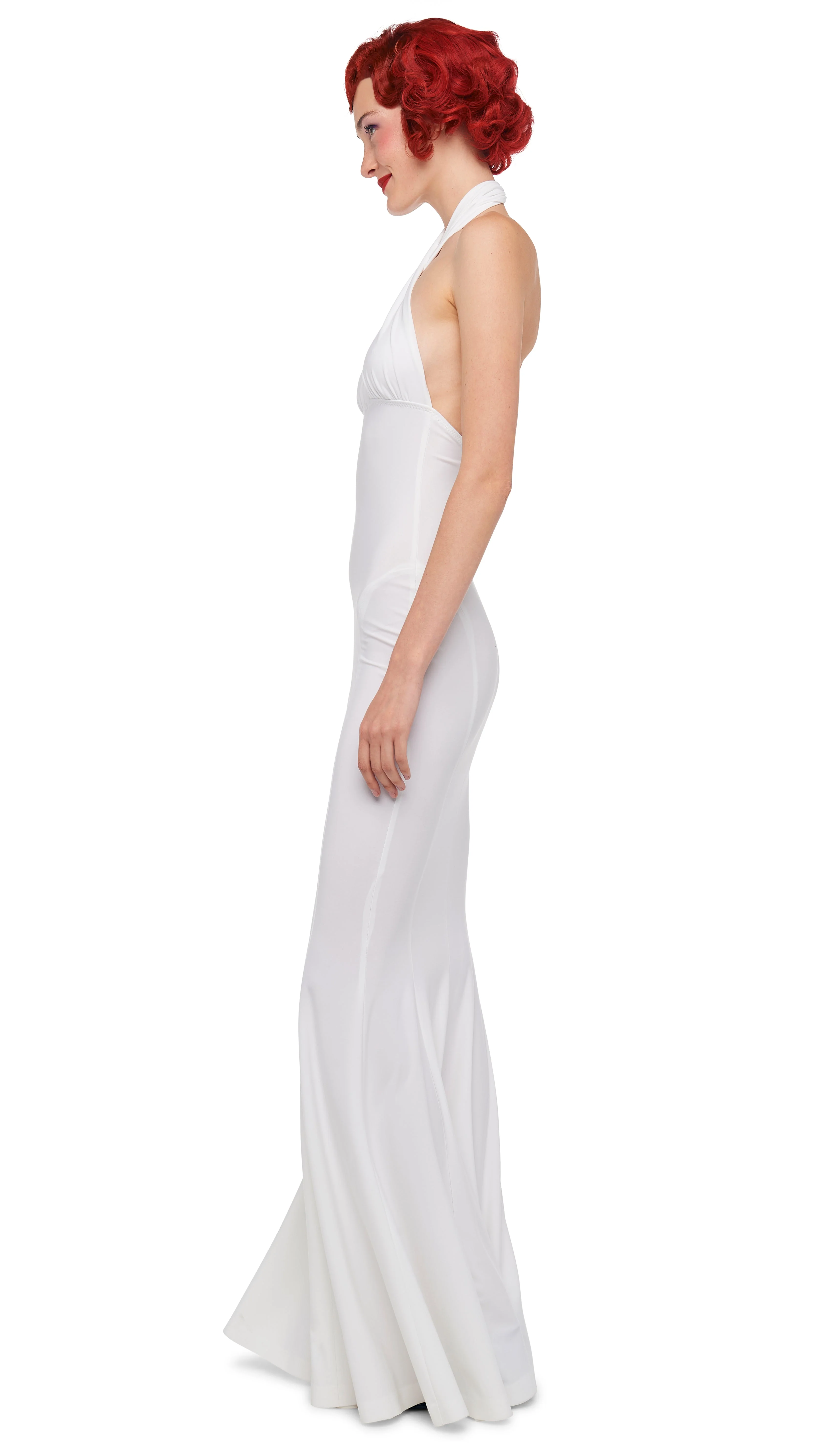 CROSS HALTER FISHTAIL GOWN - Image 2