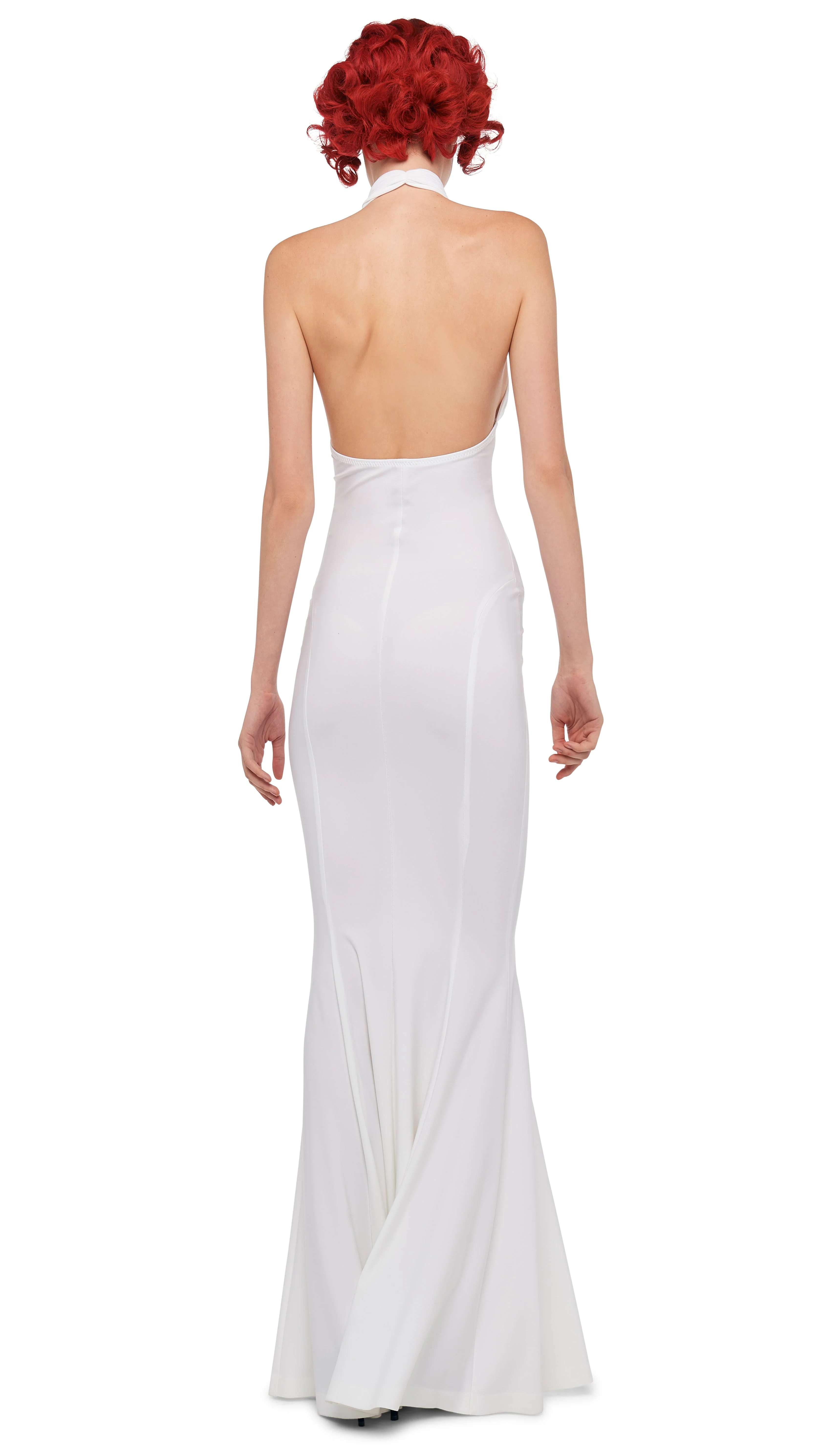 CROSS HALTER FISHTAIL GOWN - Image 3