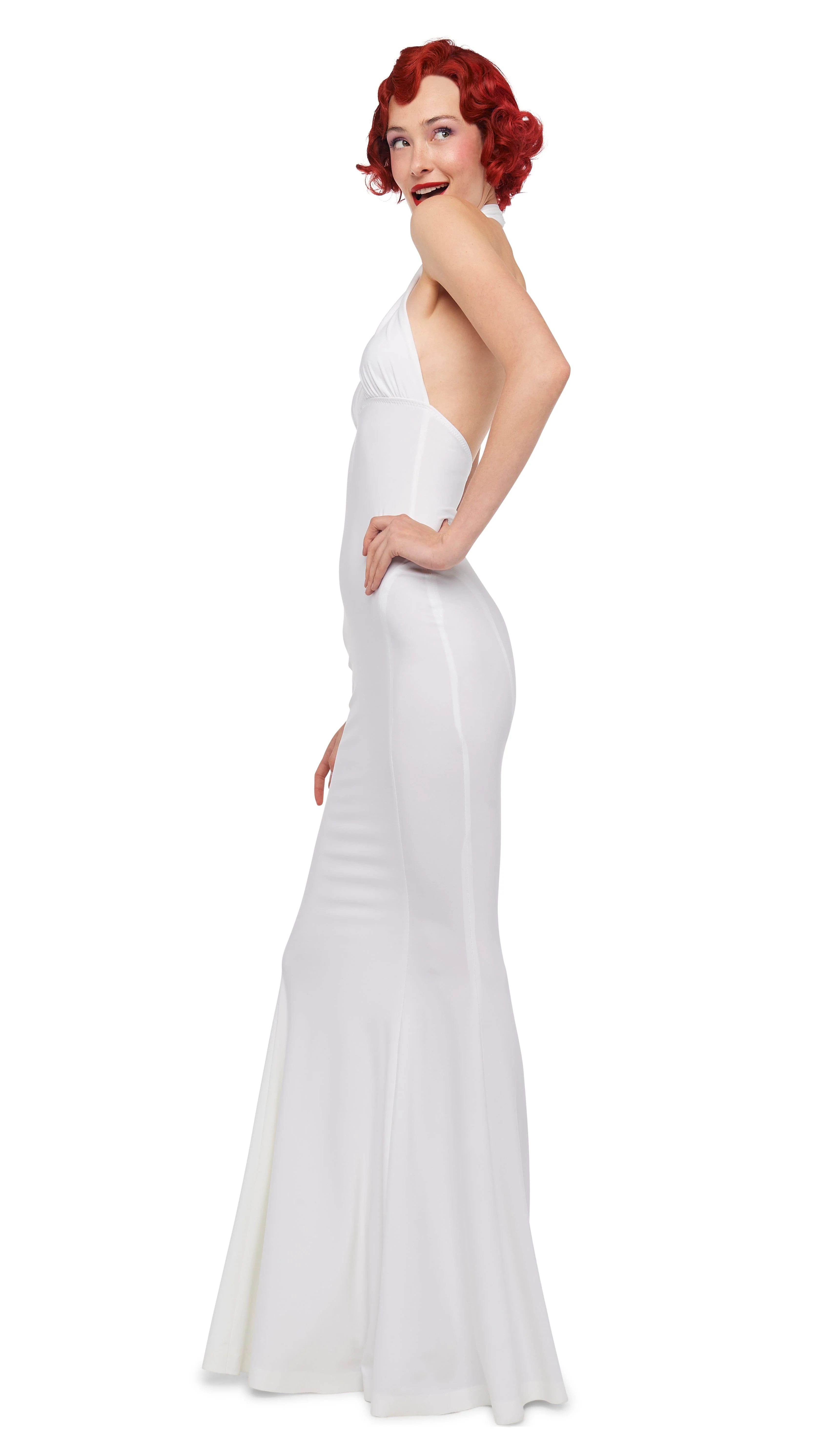 CROSS HALTER FISHTAIL GOWN - Image 4
