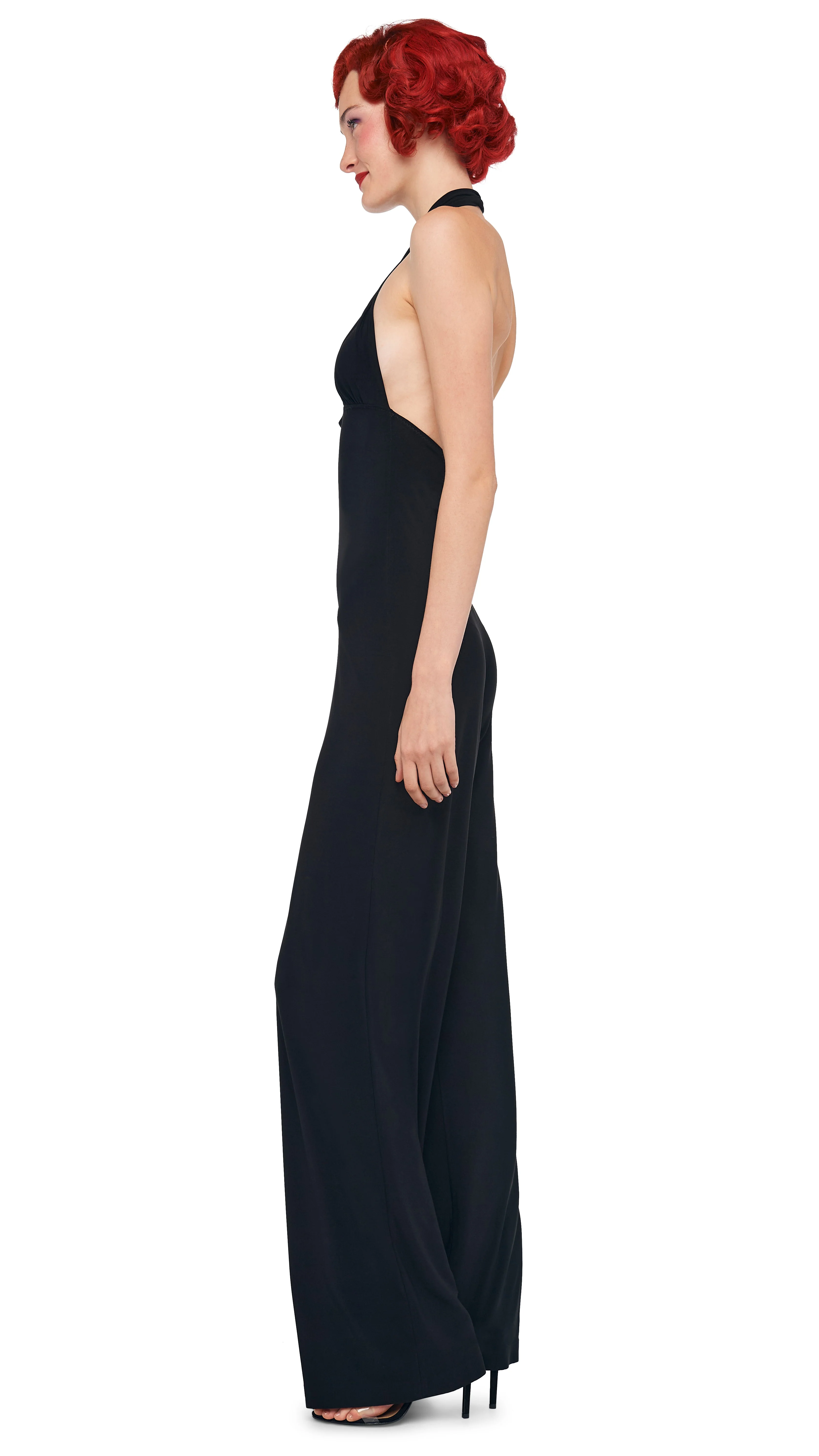 CROSS HALTER STRAIGHT LEG JUMPSUIT - Image 2
