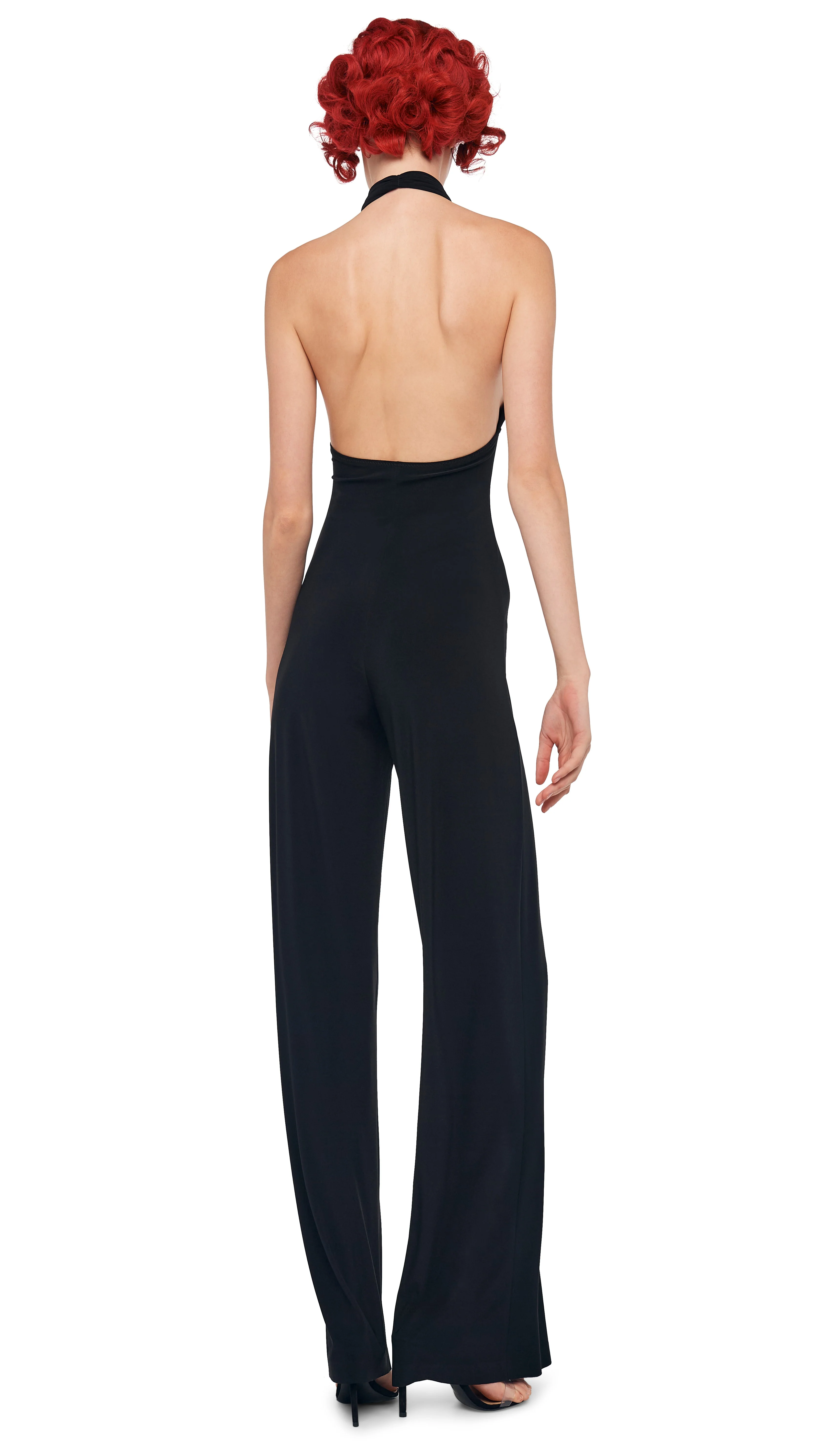 CROSS HALTER STRAIGHT LEG JUMPSUIT - Image 3