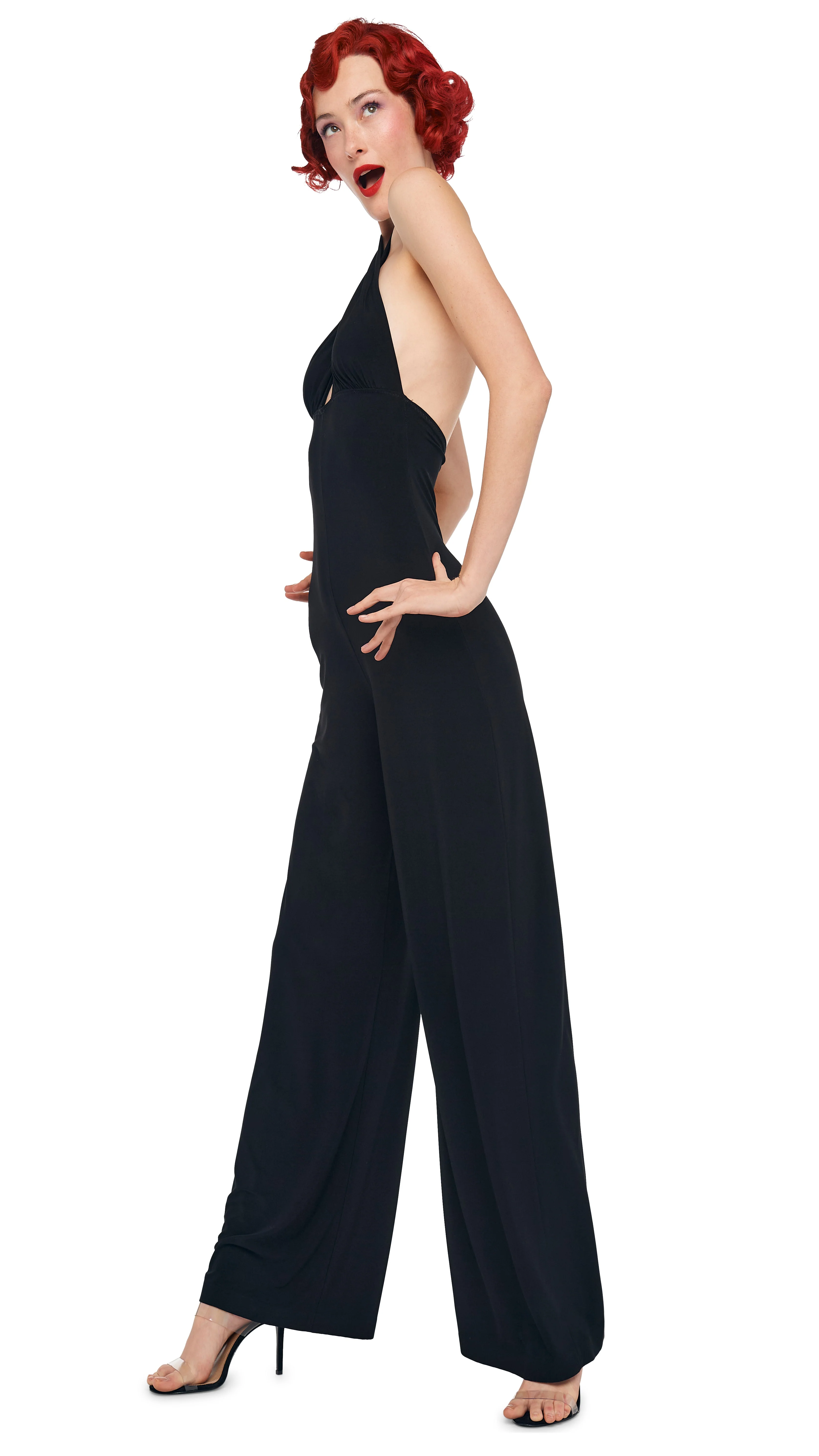 CROSS HALTER STRAIGHT LEG JUMPSUIT - Image 5