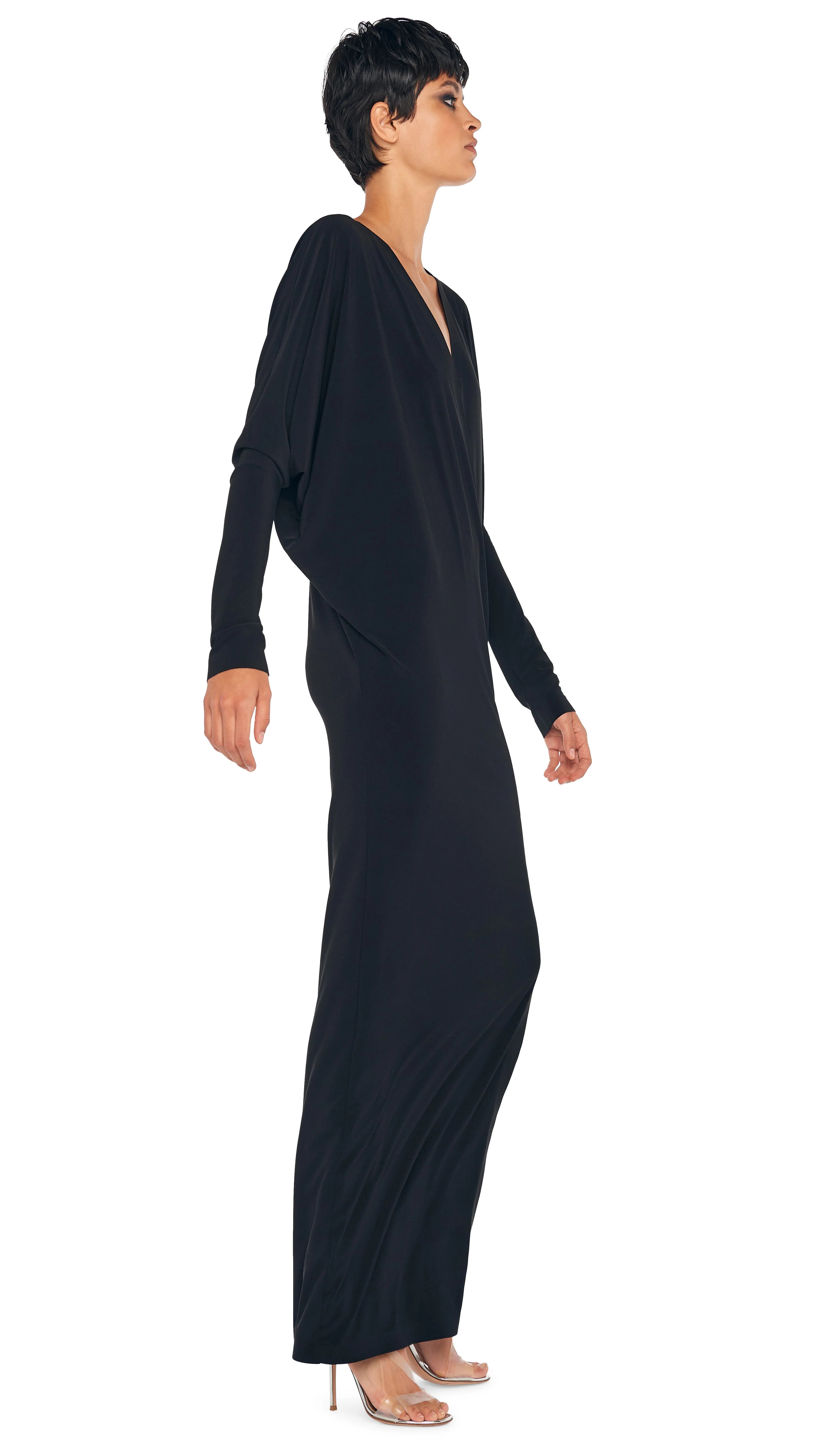 DOLMAN WRAP GOWN W/ SIDE SLIT - Image 5