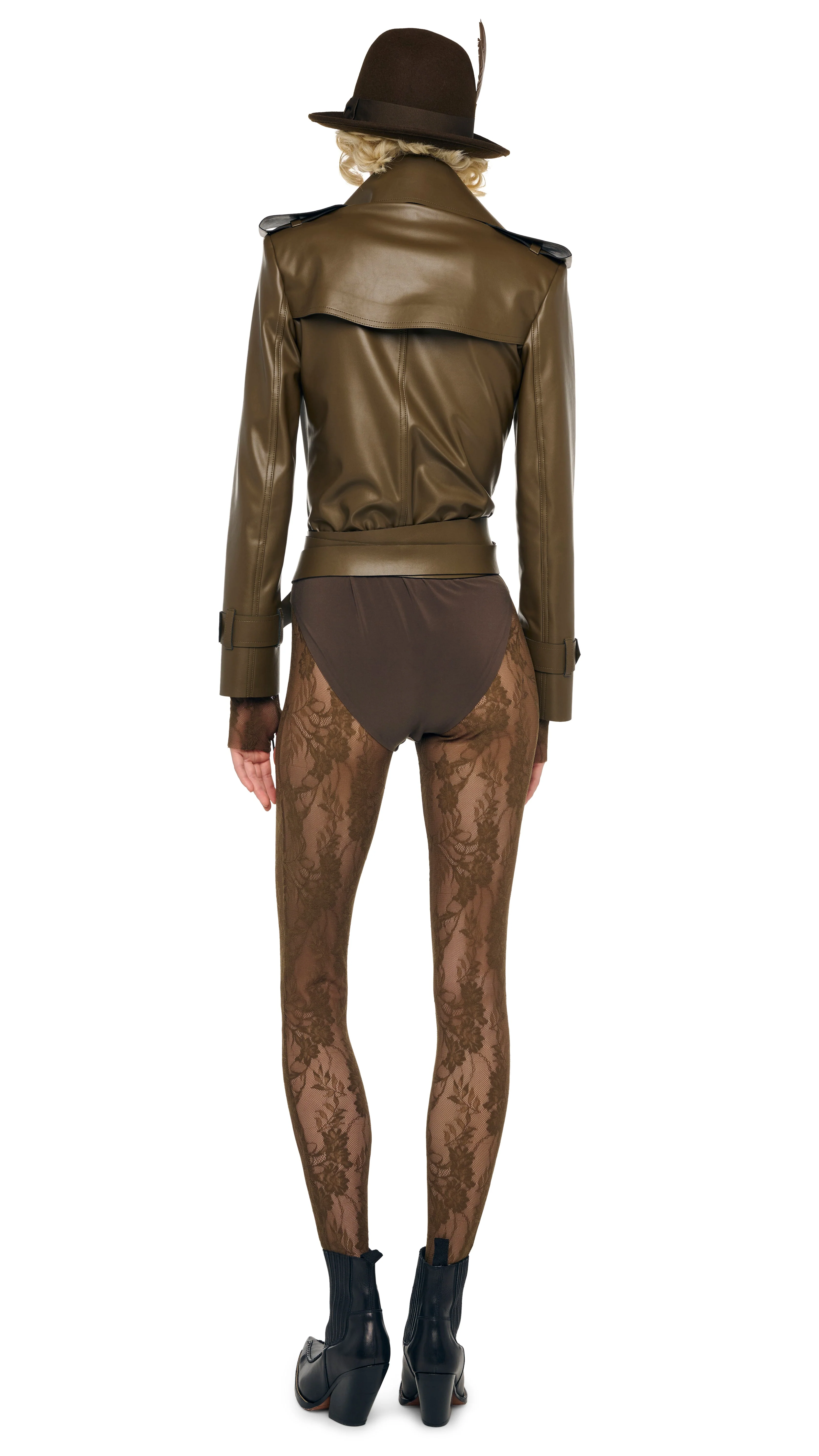 DOUBLE BREASTED TRENCH BODYSUIT - Image 3