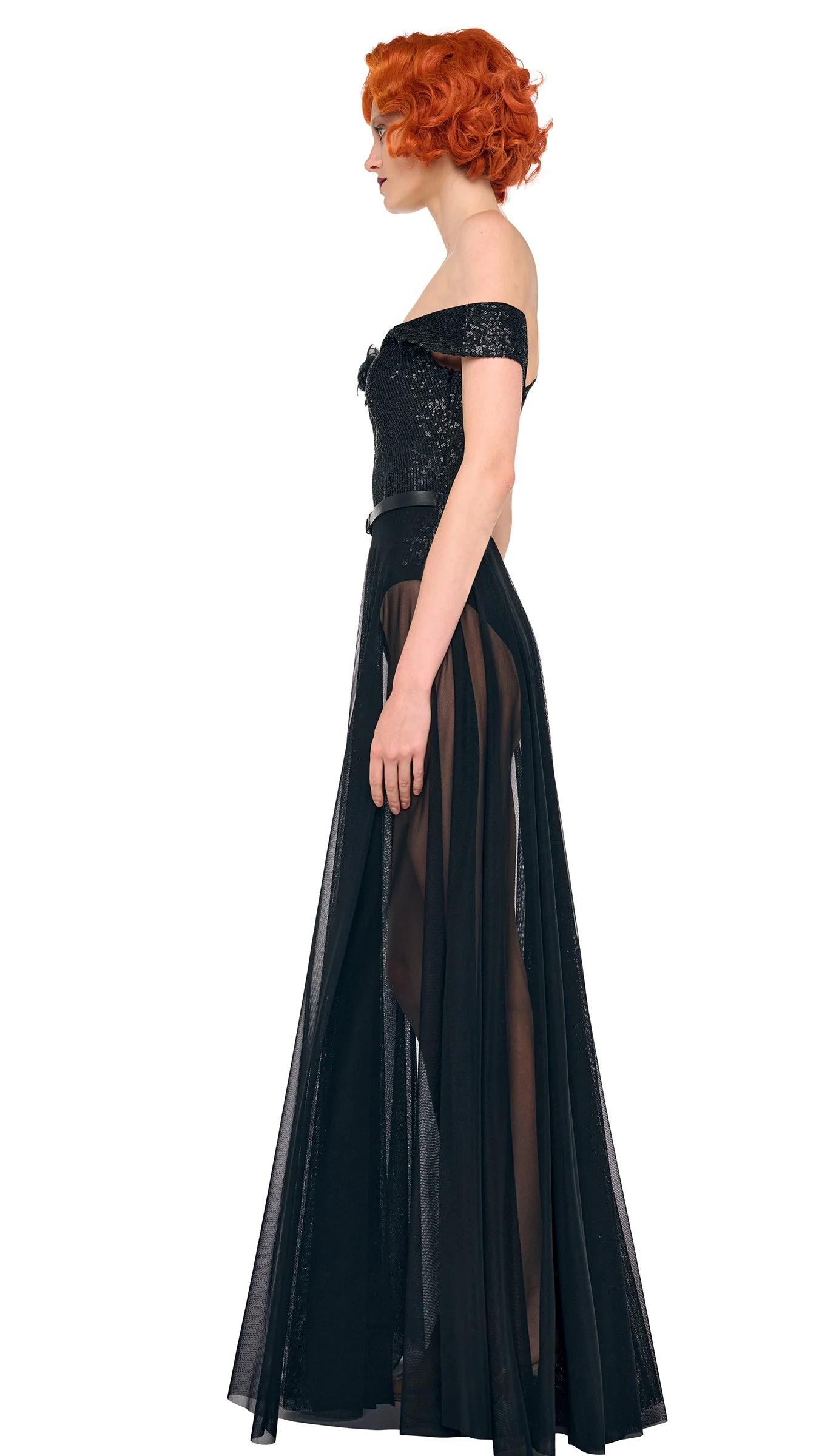 DOUBLE DROP SHOULDER GOWN - Image 2
