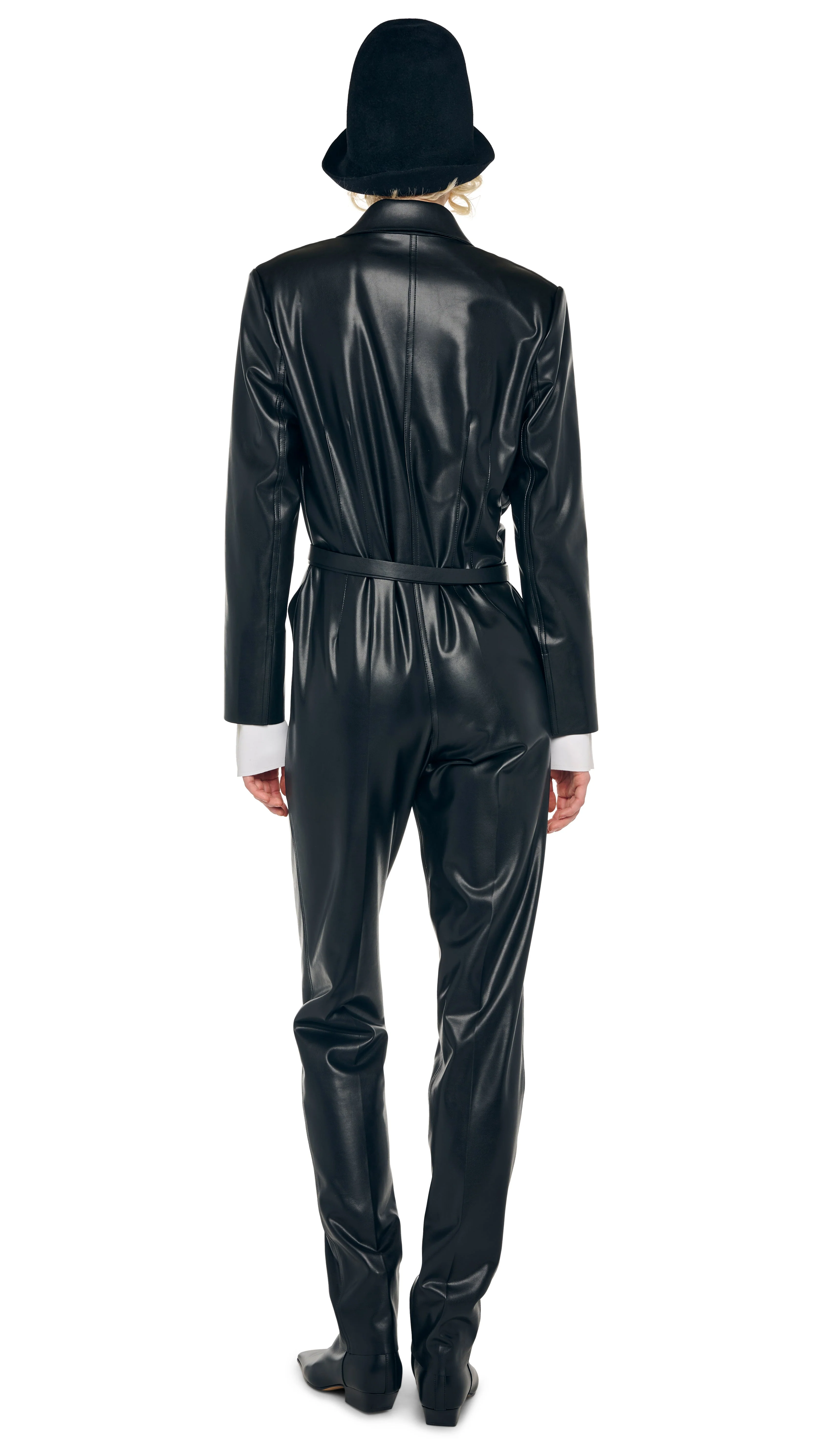 EASY FIT SINGLE BREASTED TAPERED LEG JUMPSUIT - Image 3