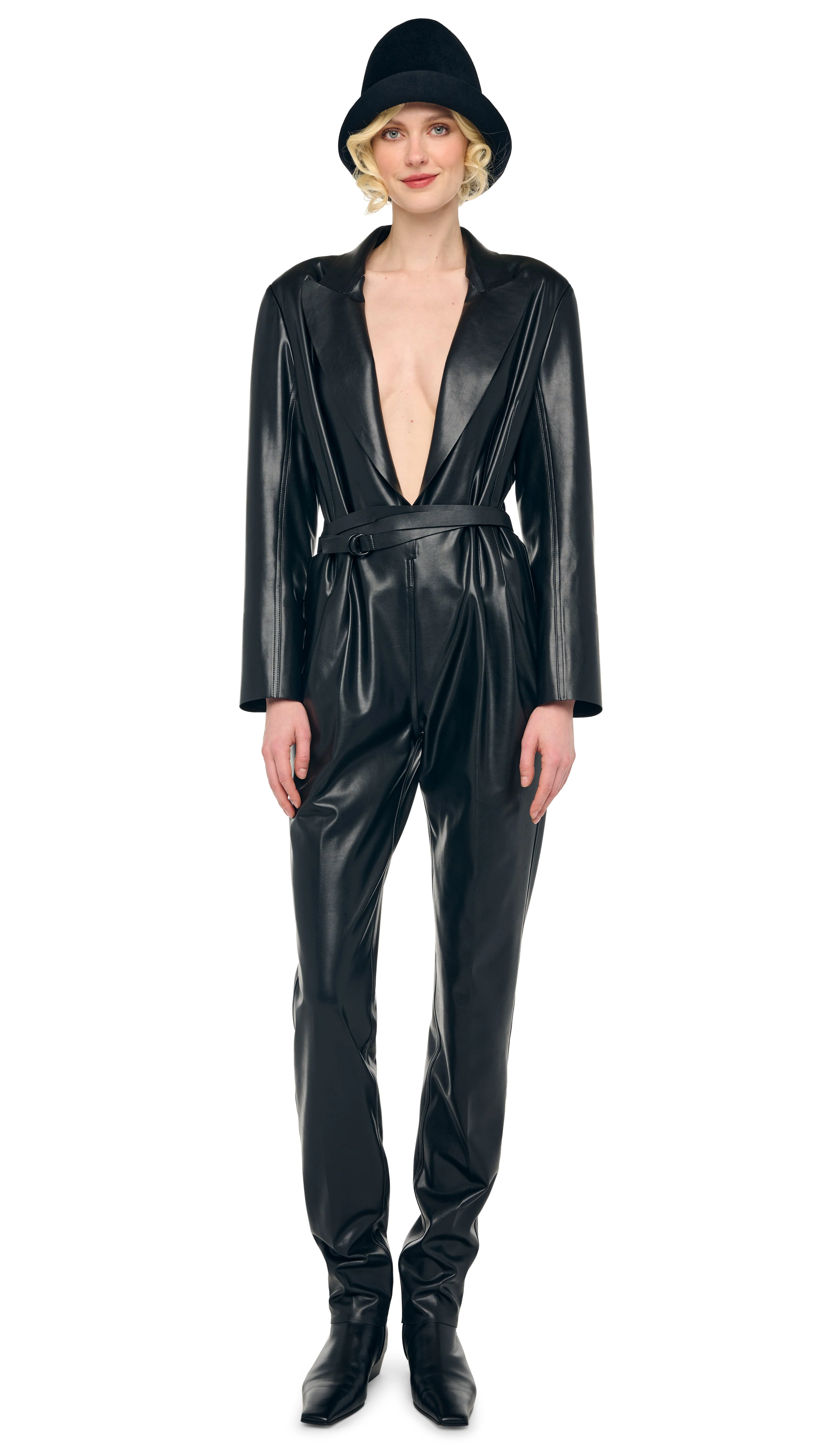 EASY FIT SINGLE BREASTED TAPERED LEG JUMPSUIT - Image 7