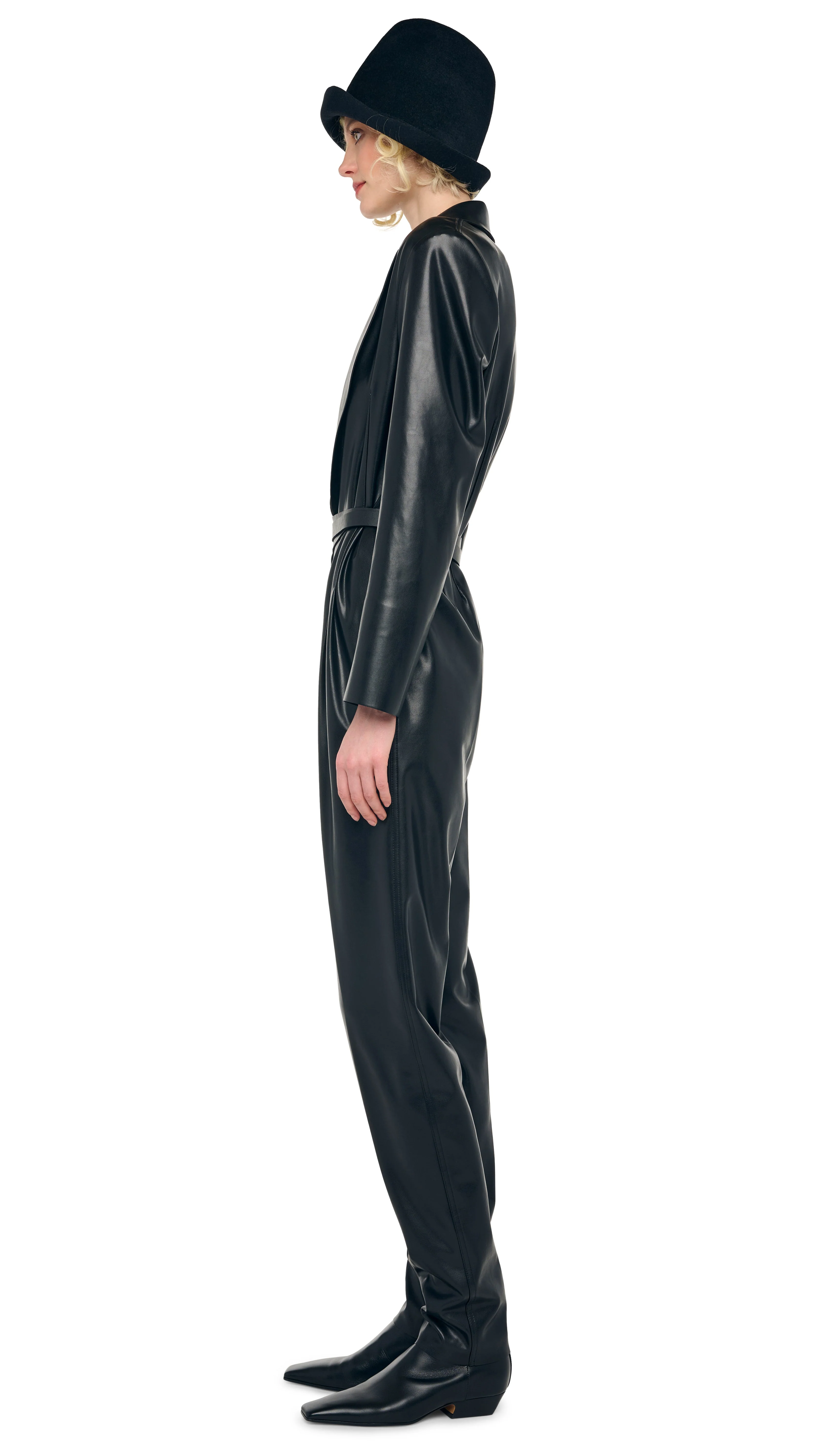 EASY FIT SINGLE BREASTED TAPERED LEG JUMPSUIT - Image 8