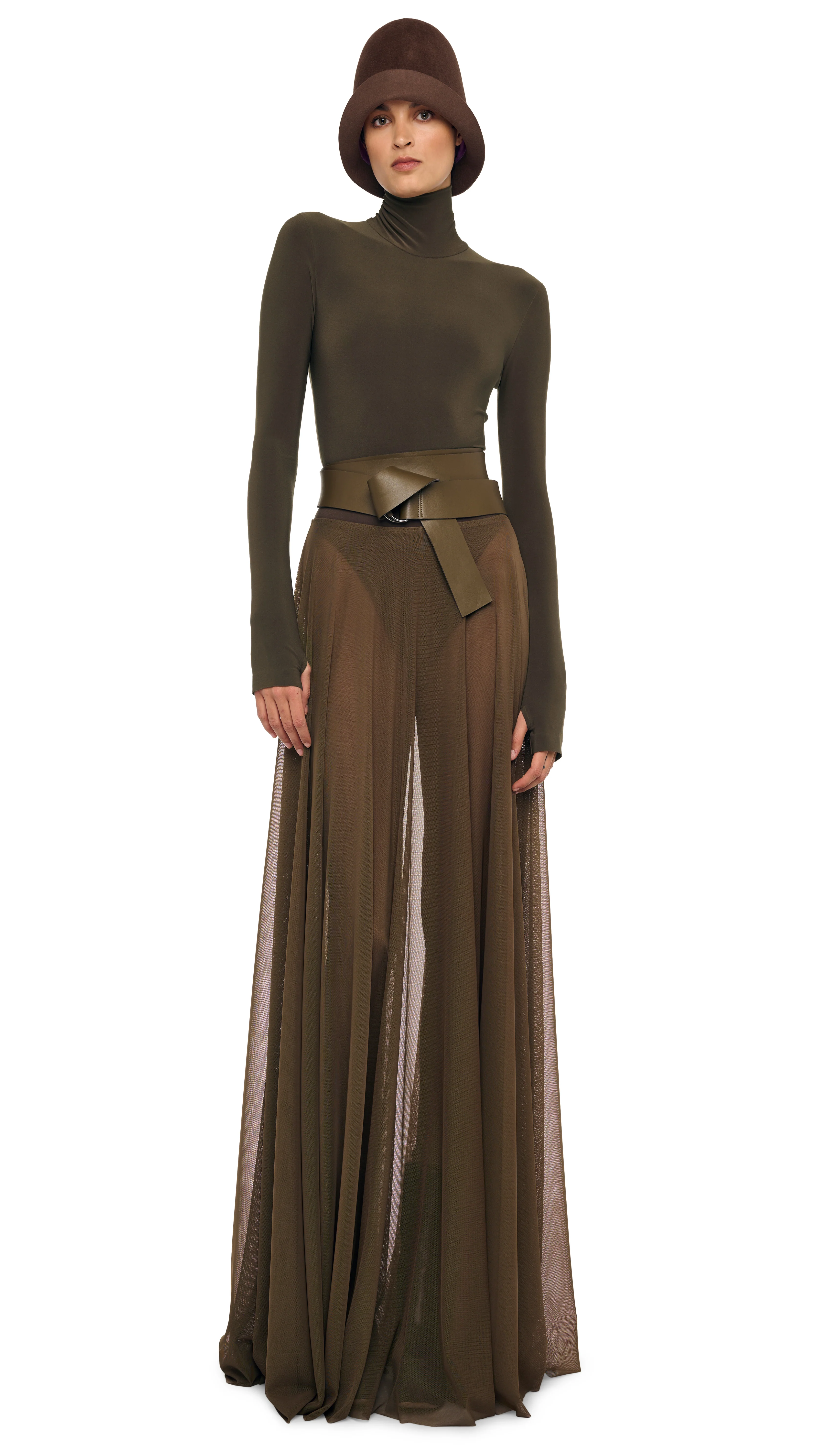 FLARED SKIRT TO FLOOR W/ LEGGING W/ FOOTIE - Image 4