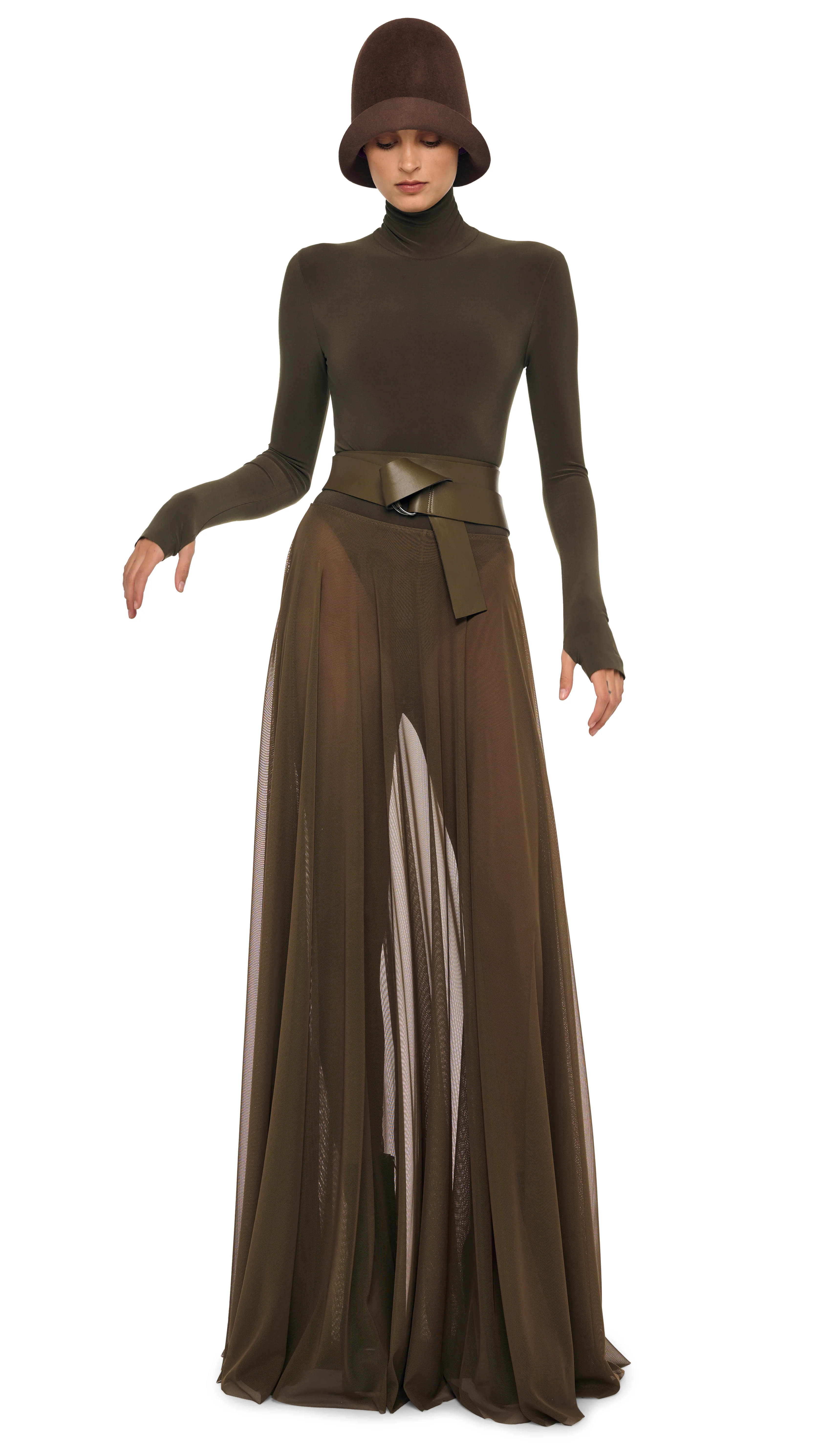 FLARED SKIRT TO FLOOR W/ LEGGING W/ FOOTIE - Image 5