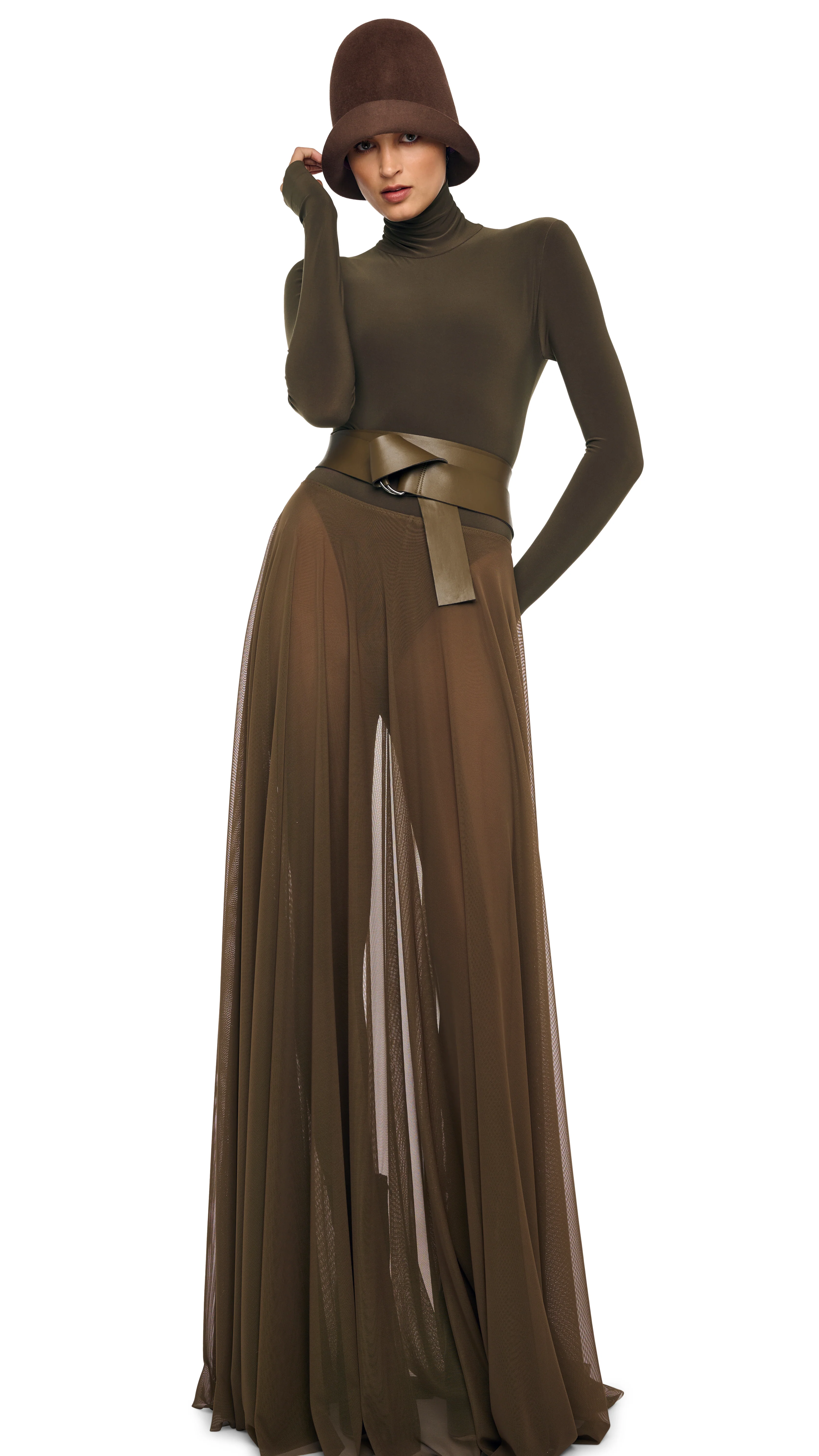 FLARED SKIRT TO FLOOR W/ LEGGING W/ FOOTIE - Image 6