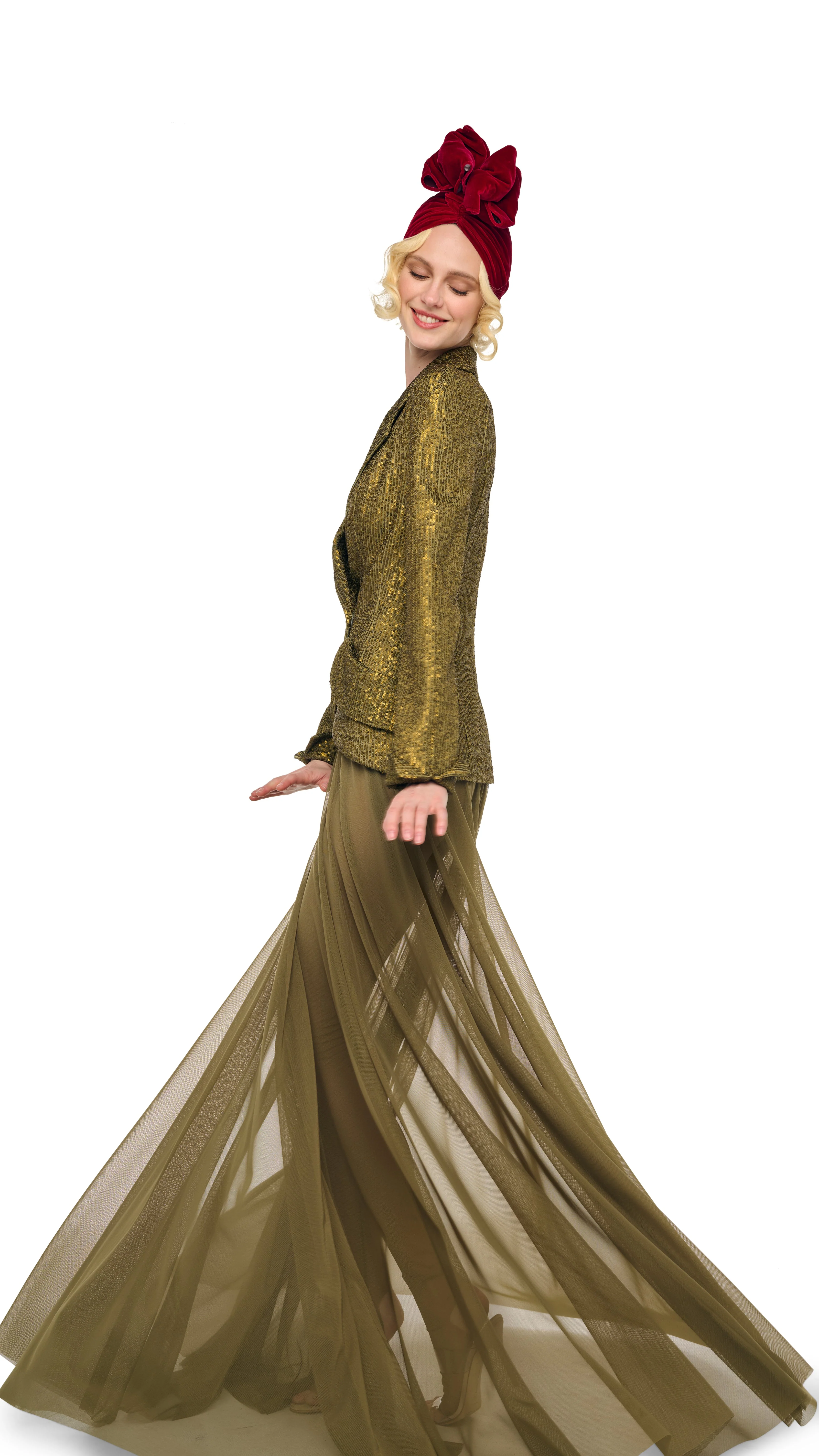 FLARED SKIRT TO FLOOR W/ LEGGING W/ FOOTIE - Image 6