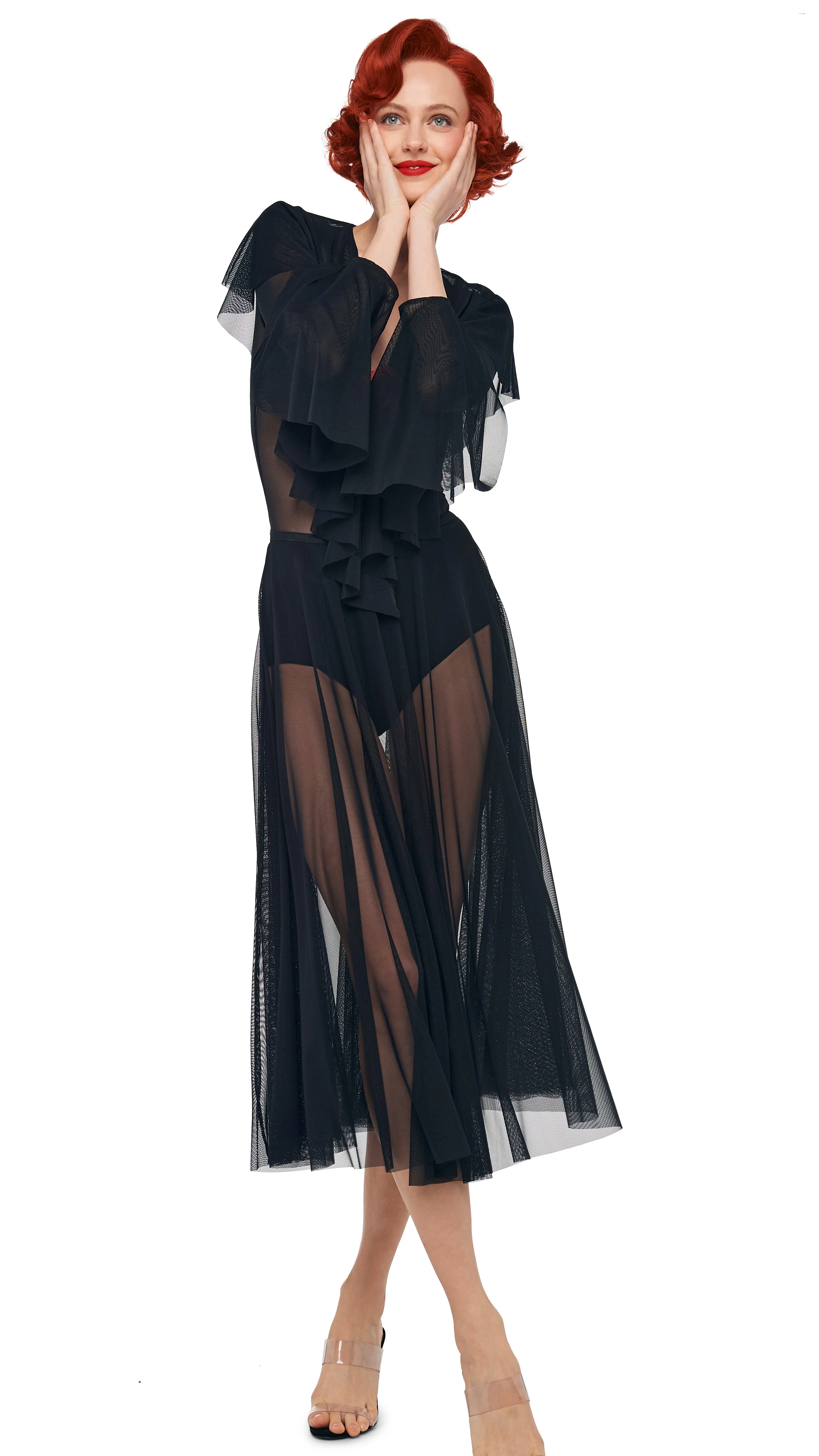 FLARED SKIRT TO MIDCALF W/ PANTY - Image 6