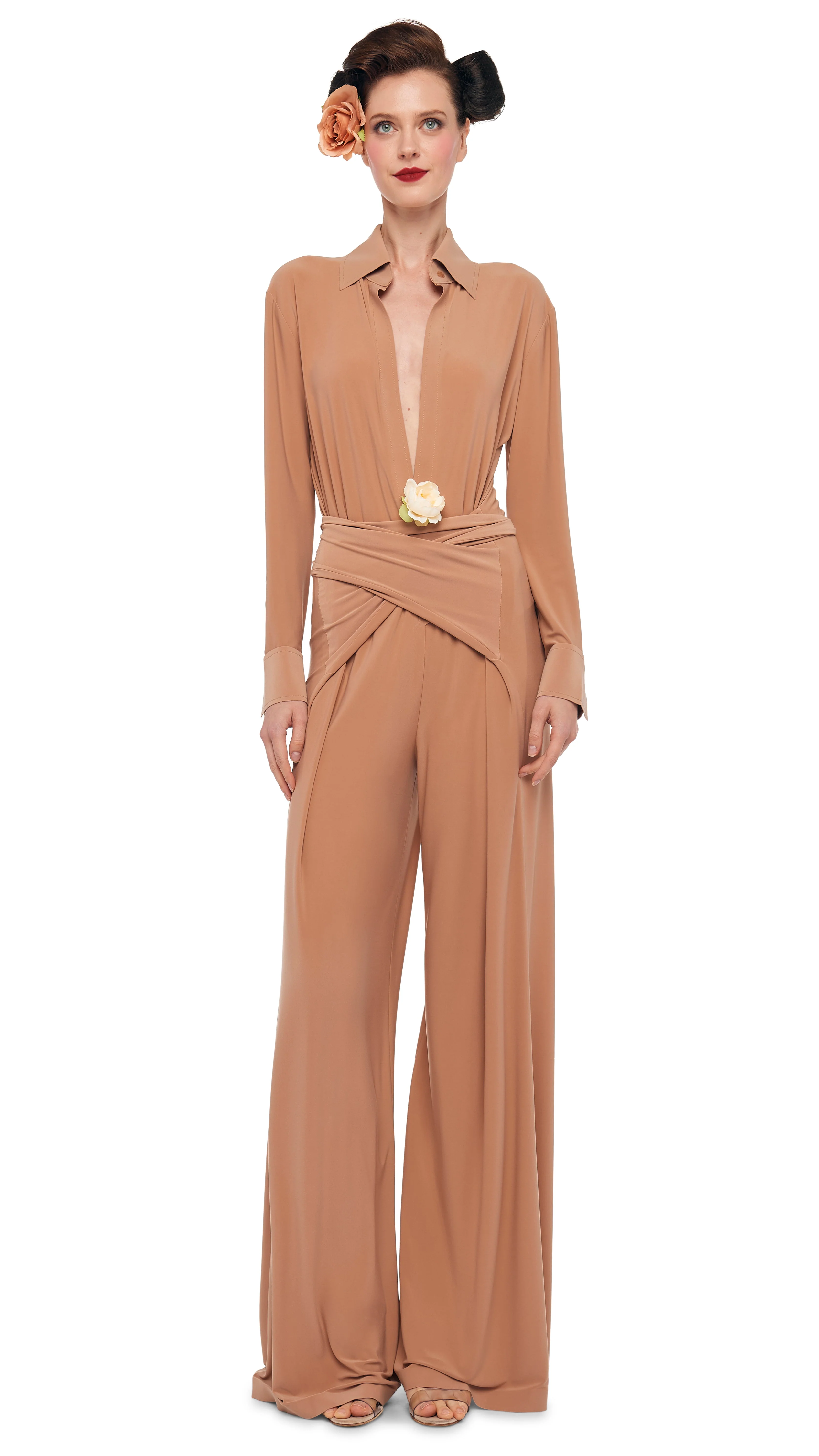 FOUR SLEEVE NK SHIRT JUMPSUIT - Image 2