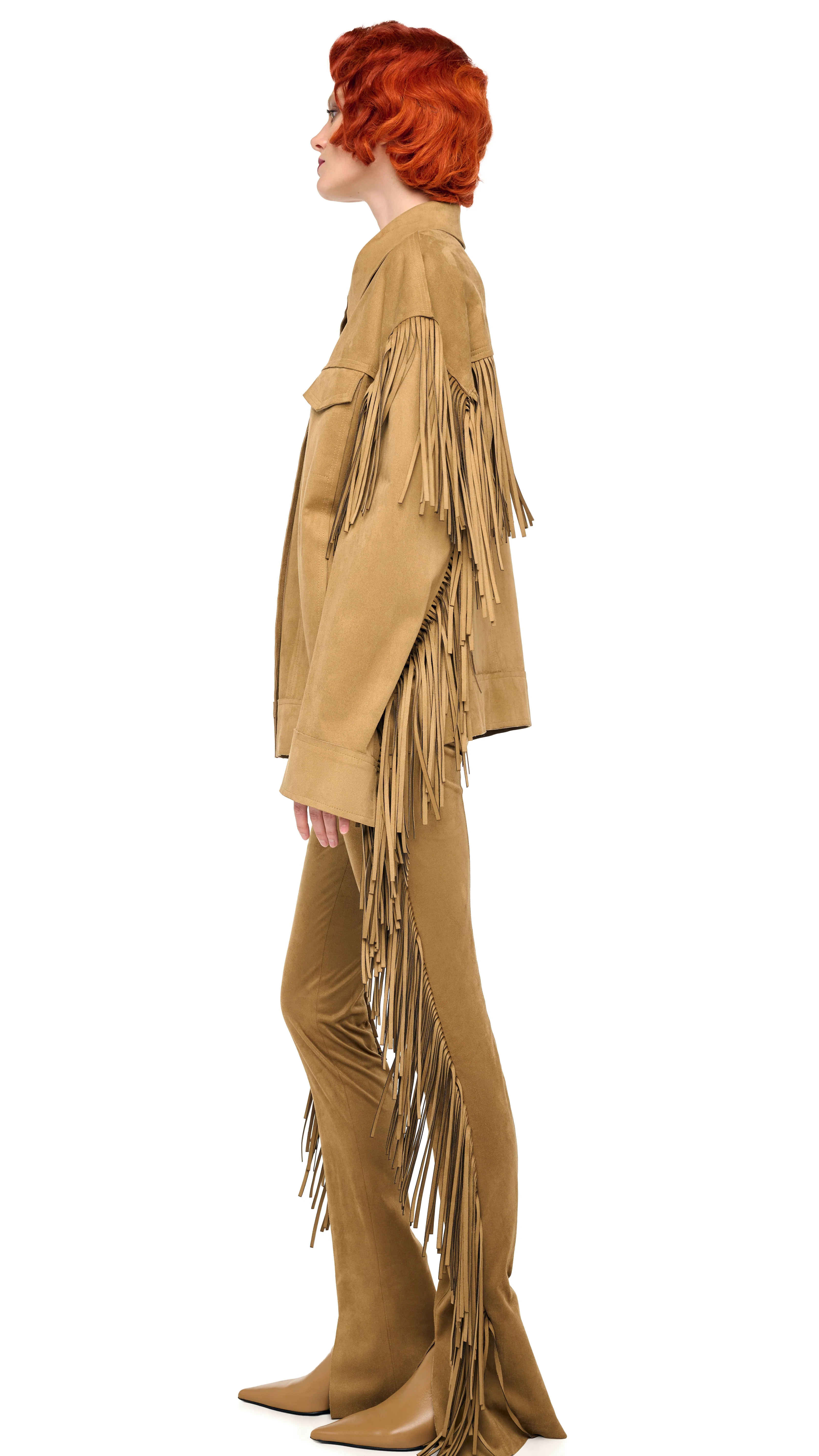 FRINGE OVERSIZED JEAN JACKET - Image 2