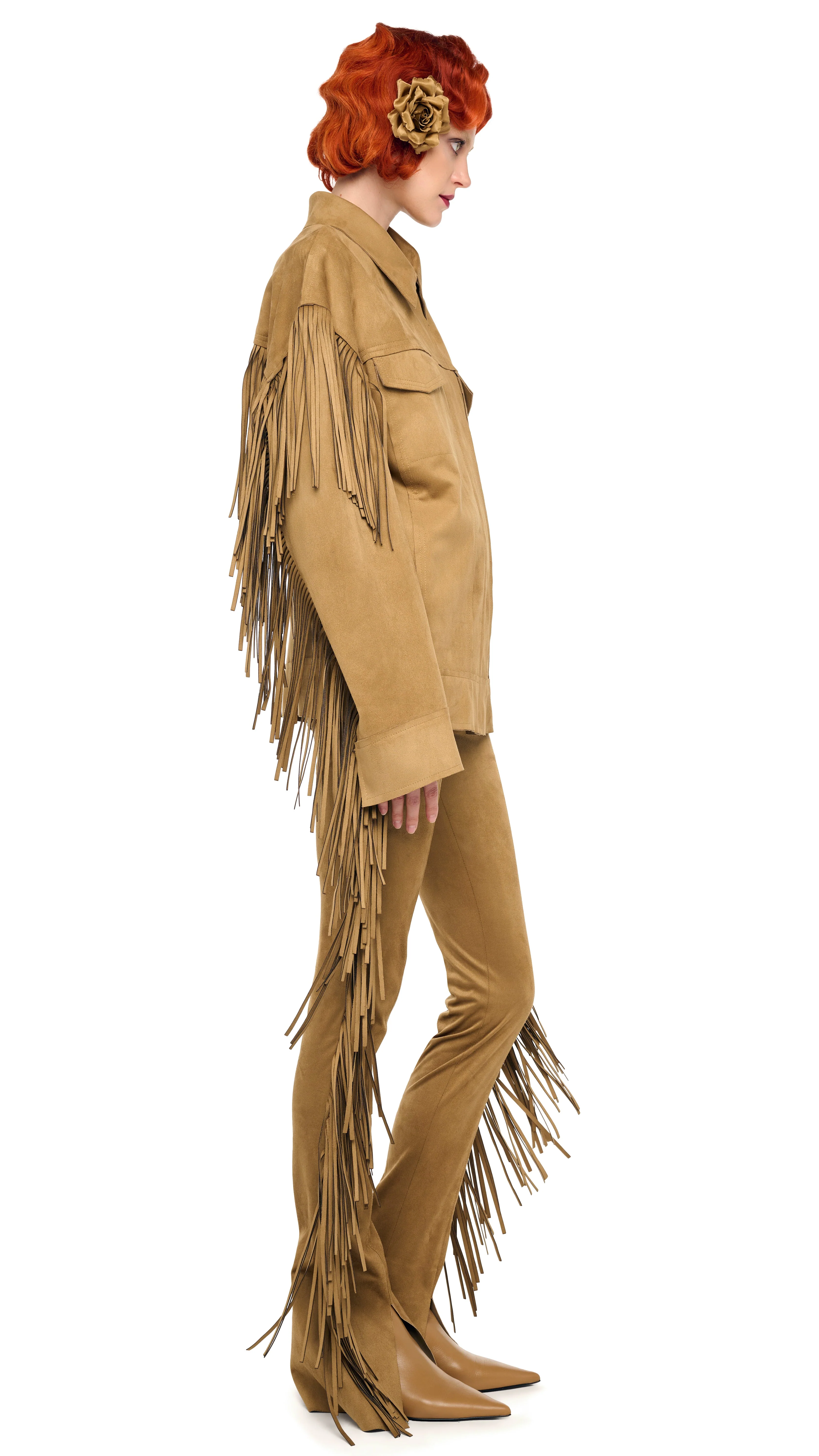FRINGE OVERSIZED JEAN JACKET - Image 4