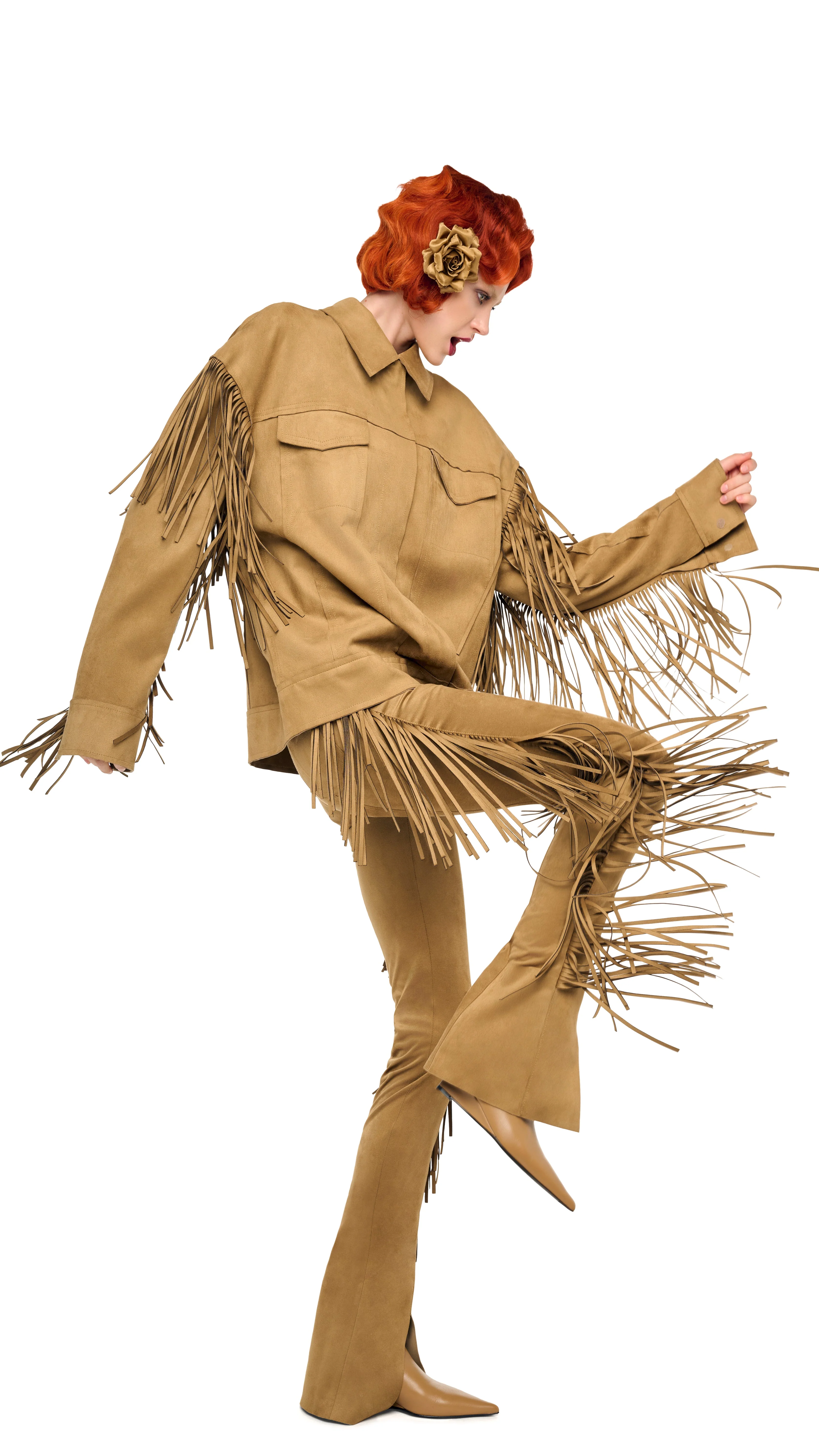 FRINGE OVERSIZED JEAN JACKET - Image 8