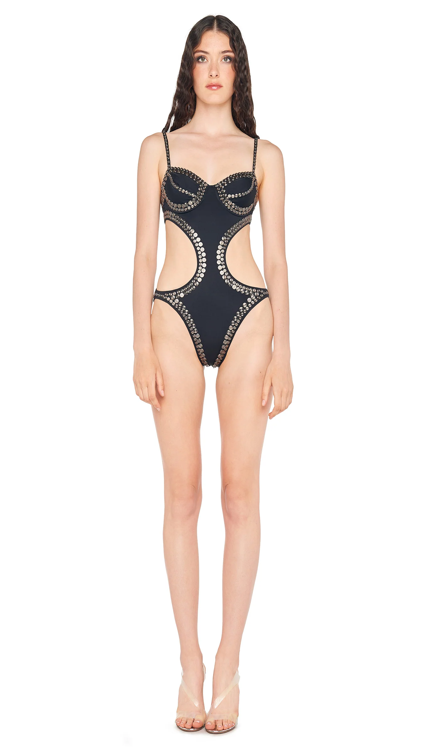 GUNMETAL STUD UNDERWIRE CUT OUT MIO - Image 2