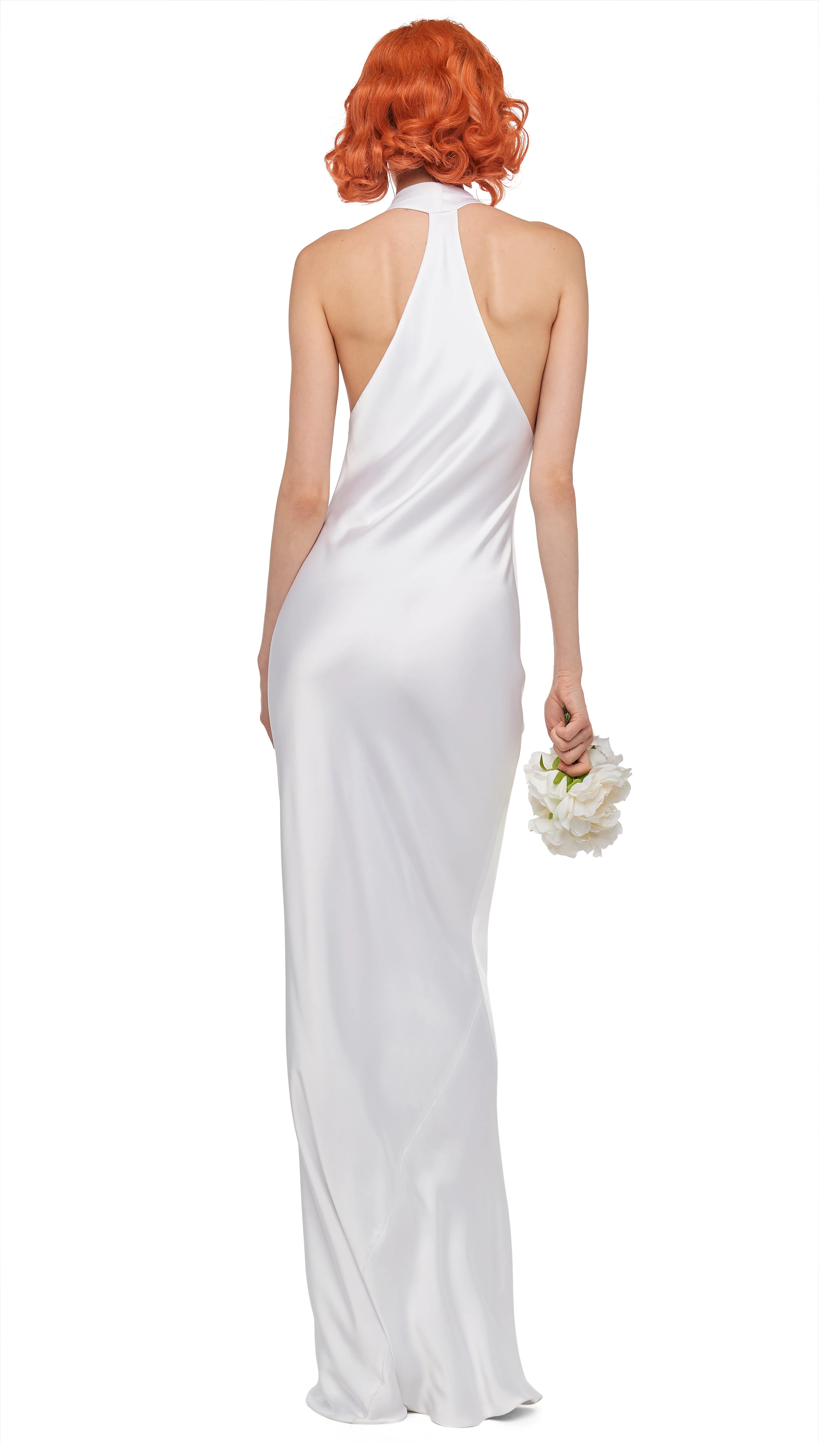 HALTER DRAPE BIAS GOWN - Image 3