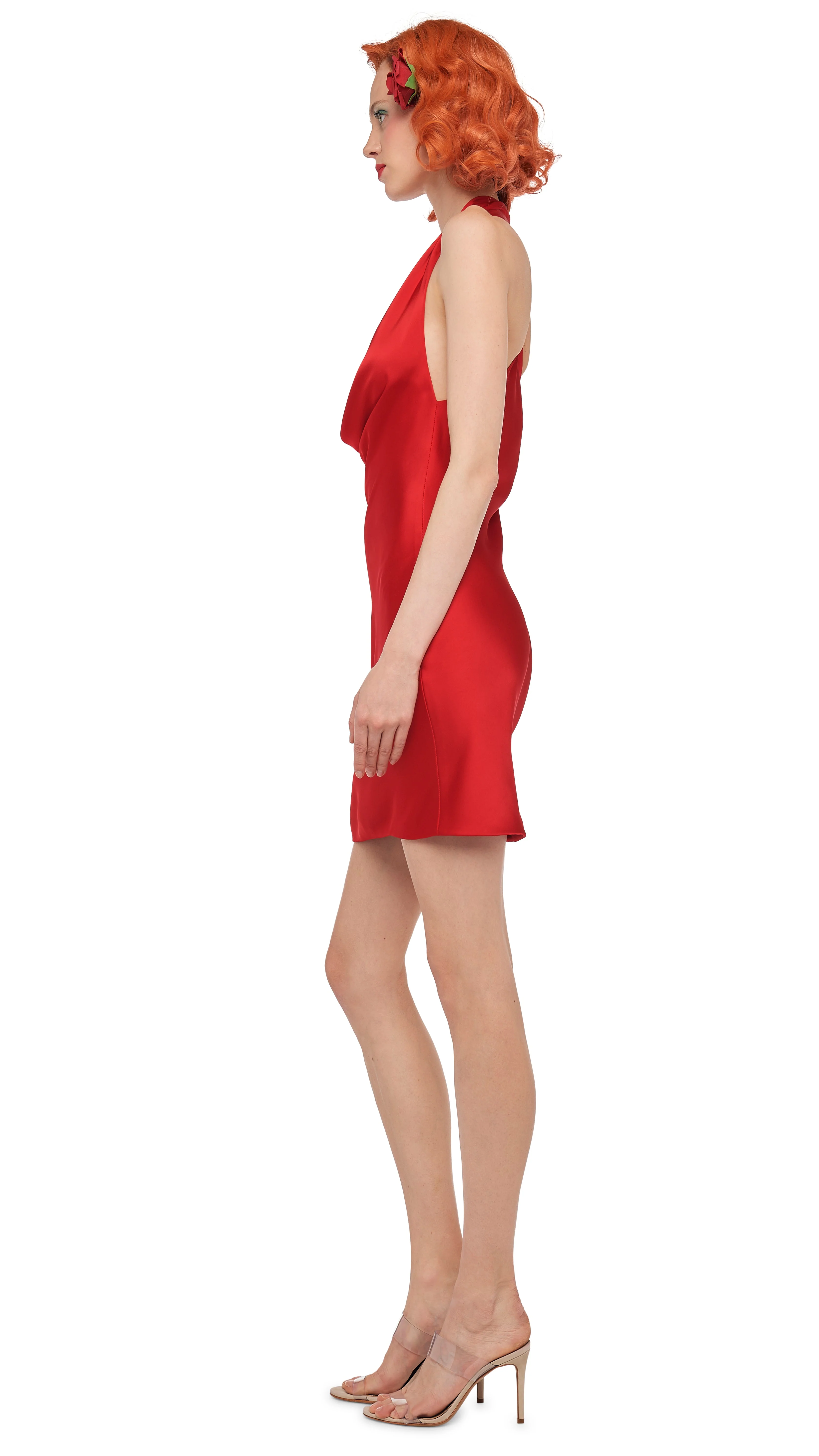 HALTER DRAPE MINI DRESS - Image 2