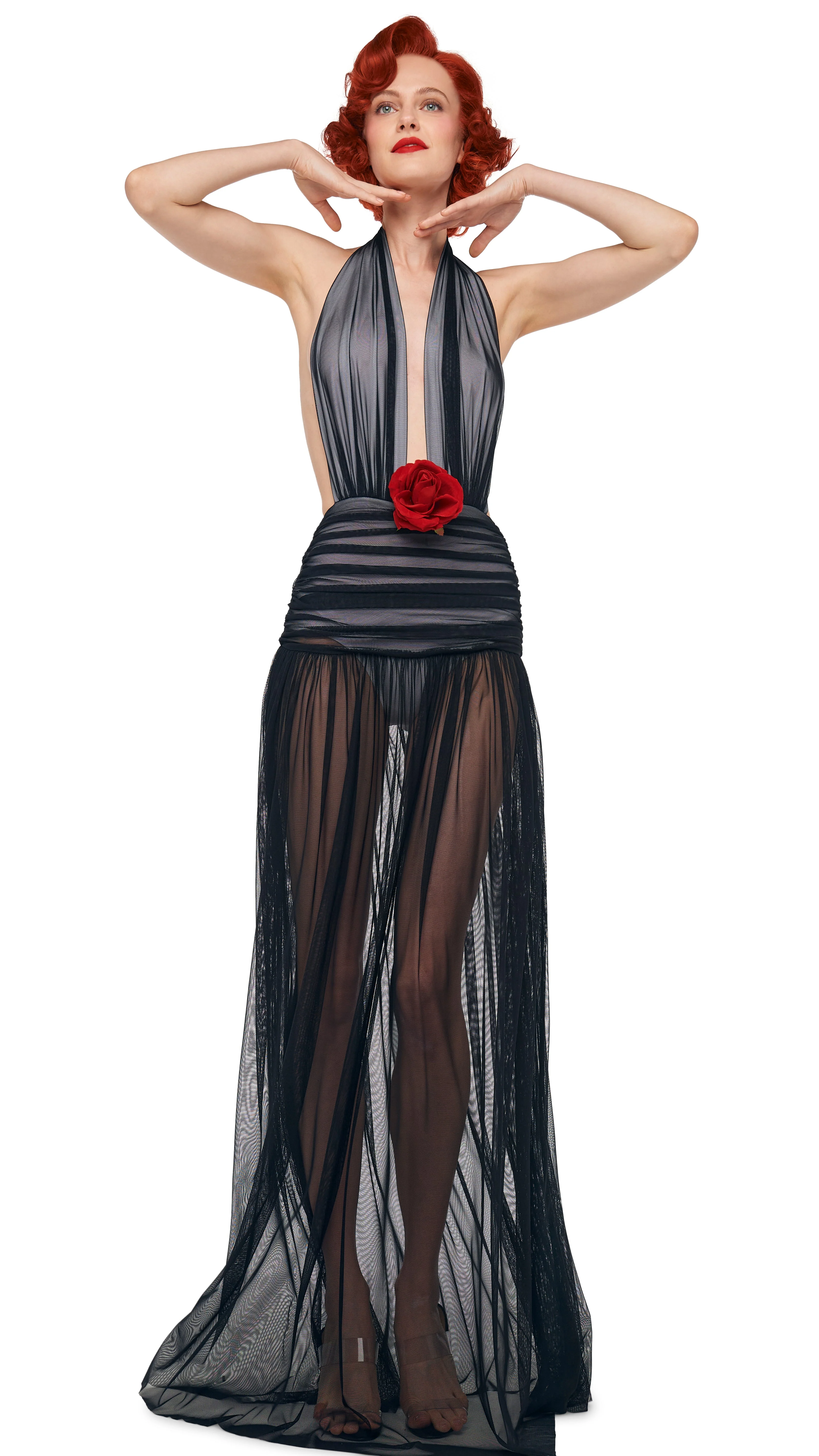 HALTER SHIRRED GOWN - Image 6