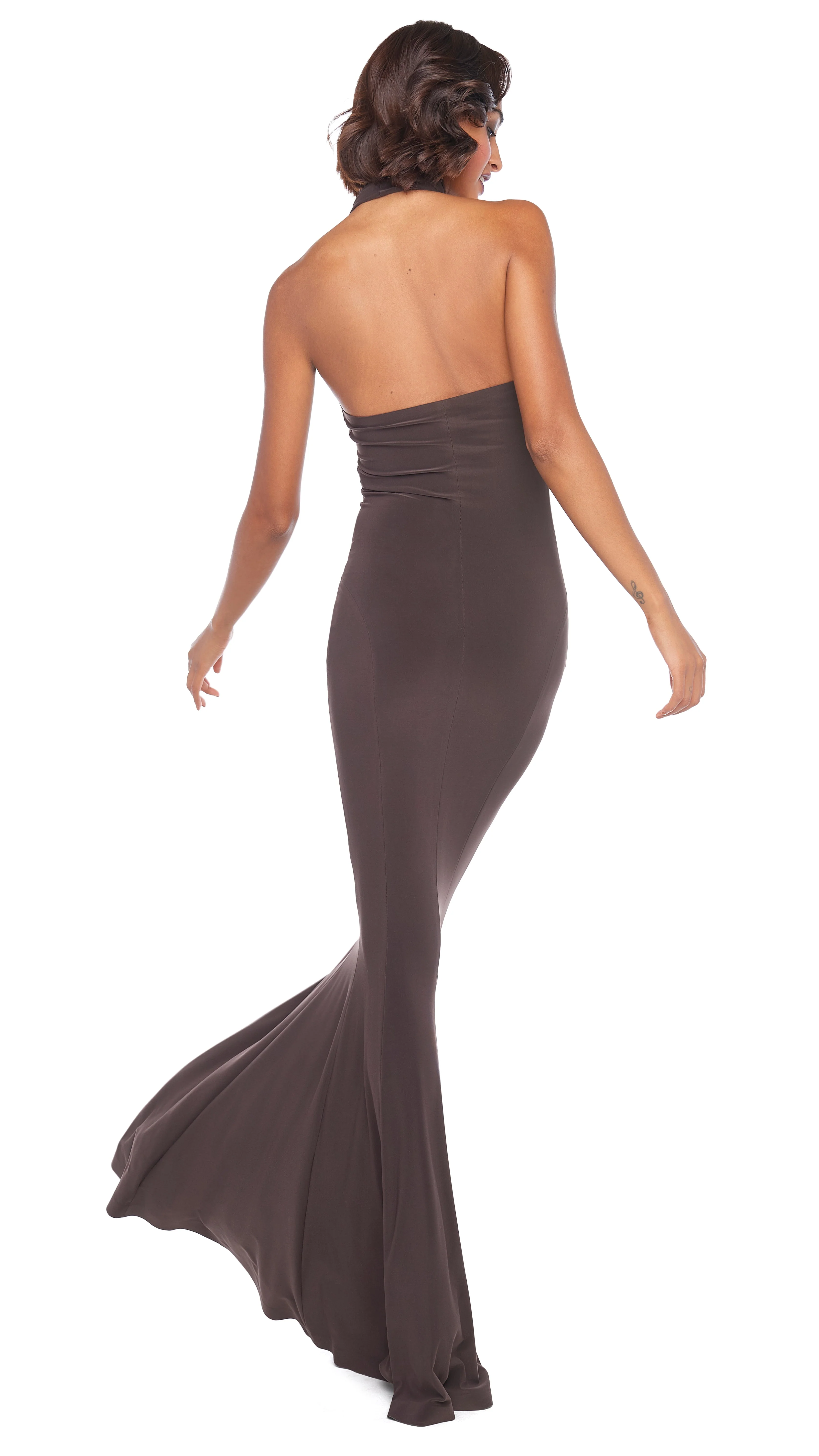 HALTER TURTLE FISHTAIL GOWN - Image 5