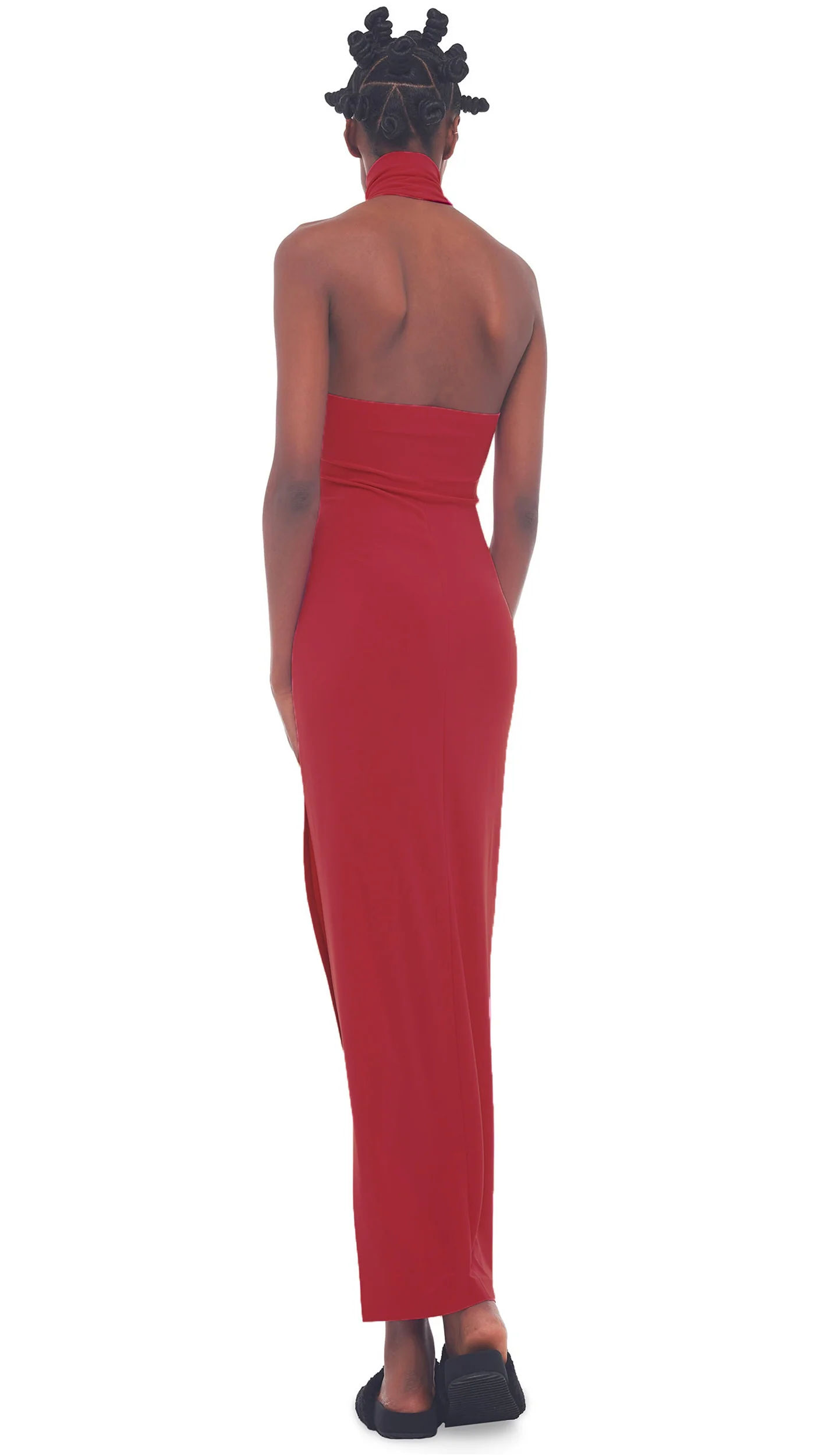 HALTER TURTLE SIDE SLIT GOWN - Image 3