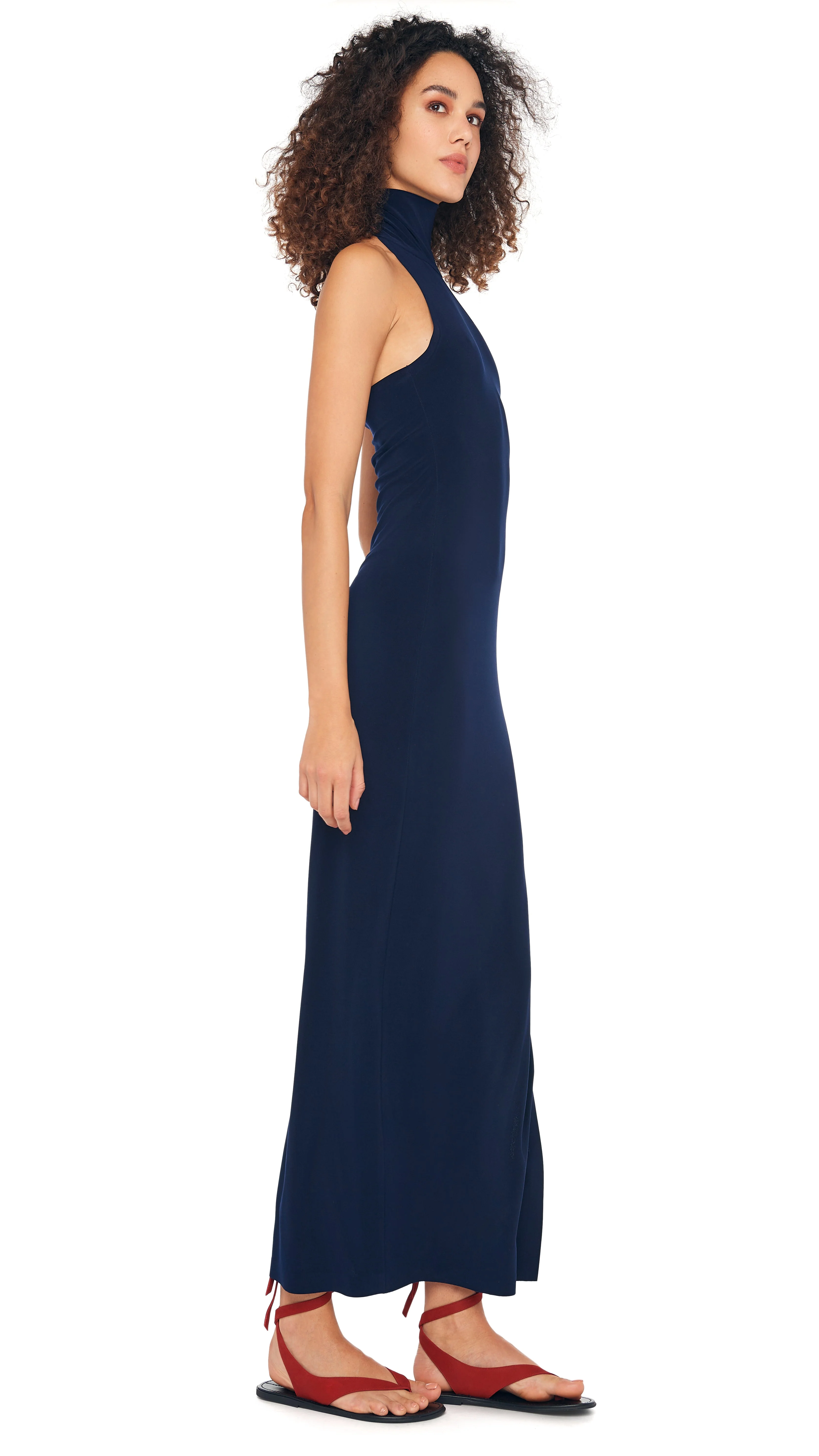HALTER TURTLE SIDE SLIT GOWN - Image 4