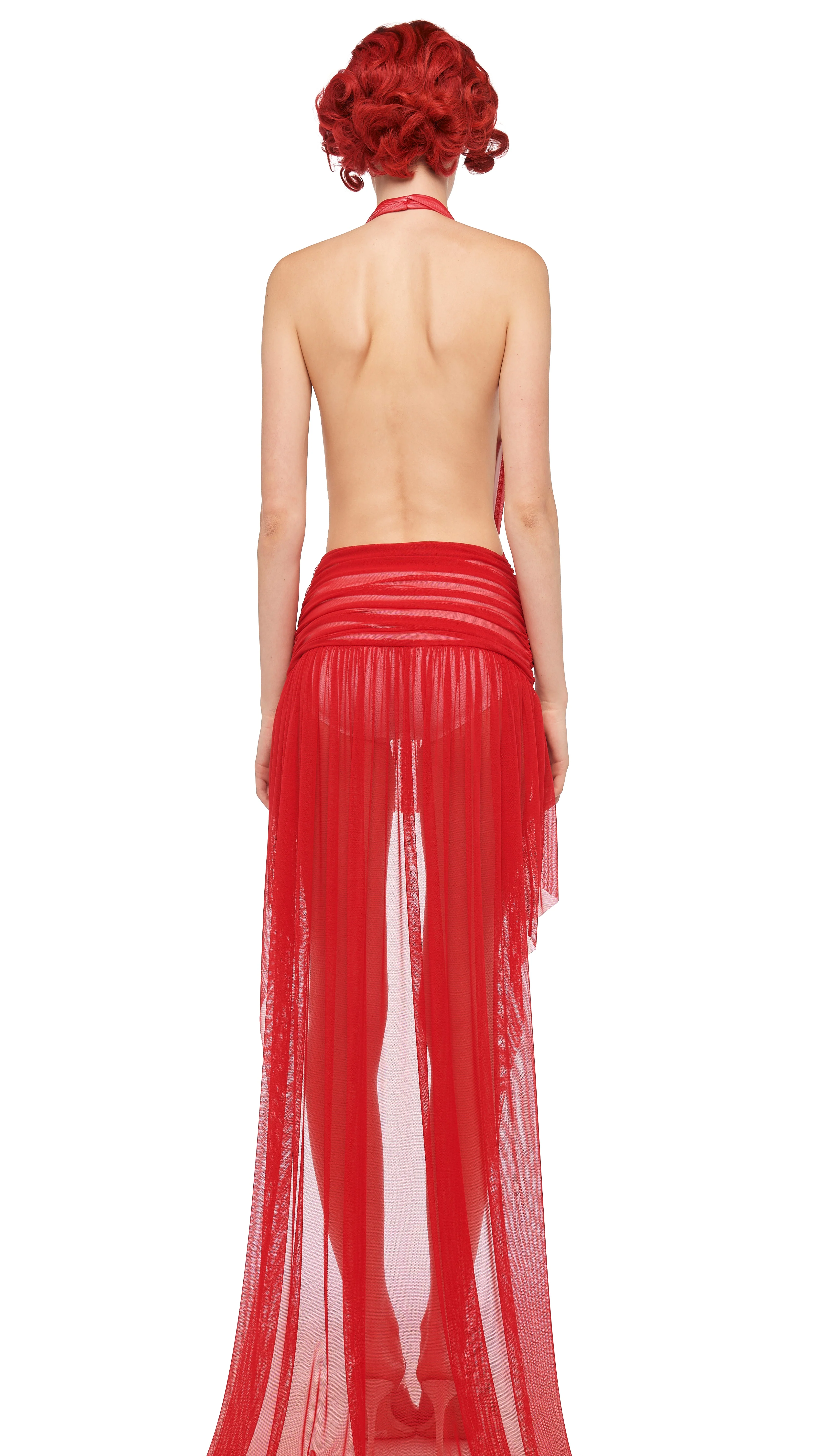 HI LOW HALTER DRESS - Image 3