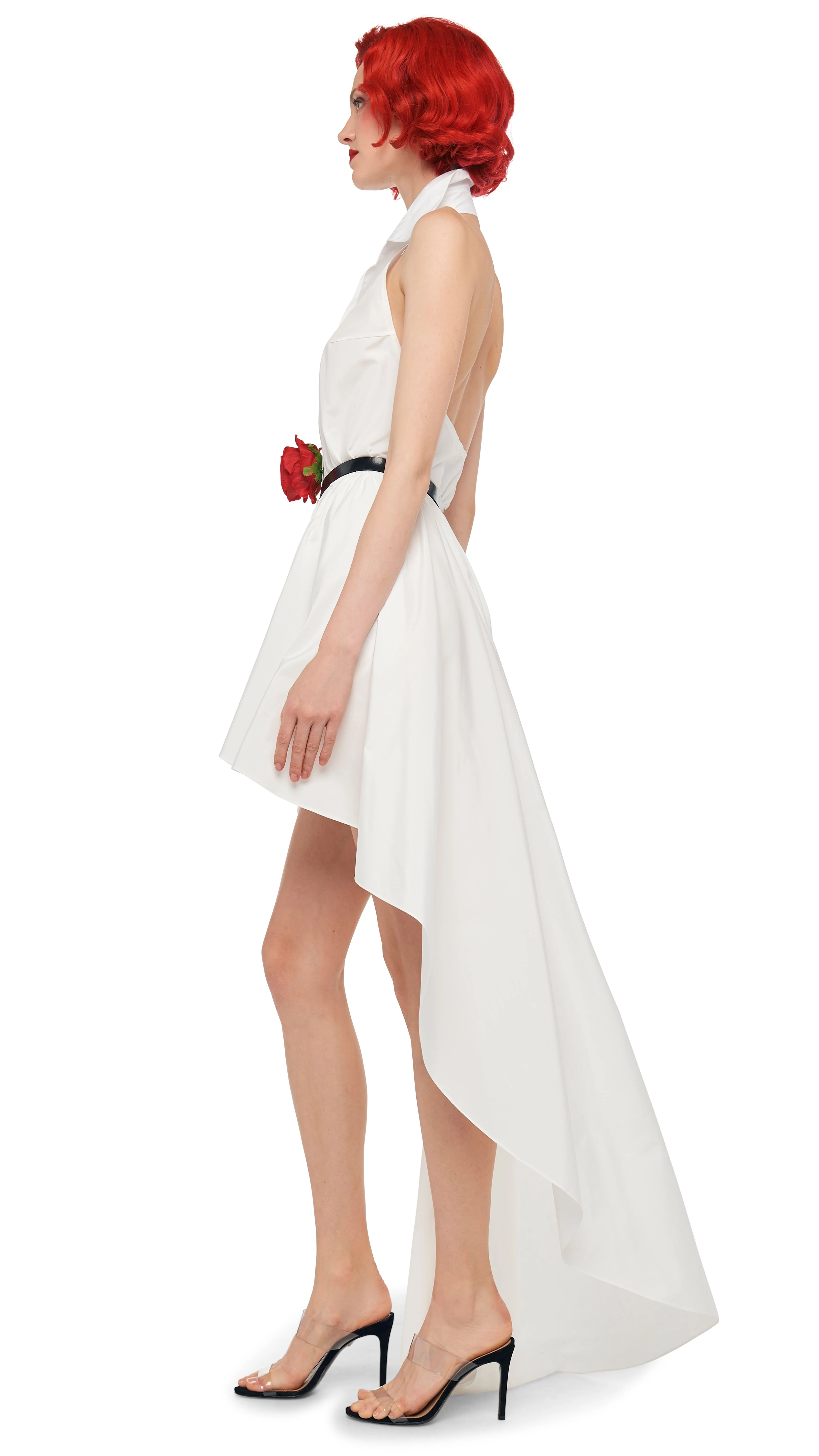 HI LOW NK HALTER FLARED DRESS - Image 2