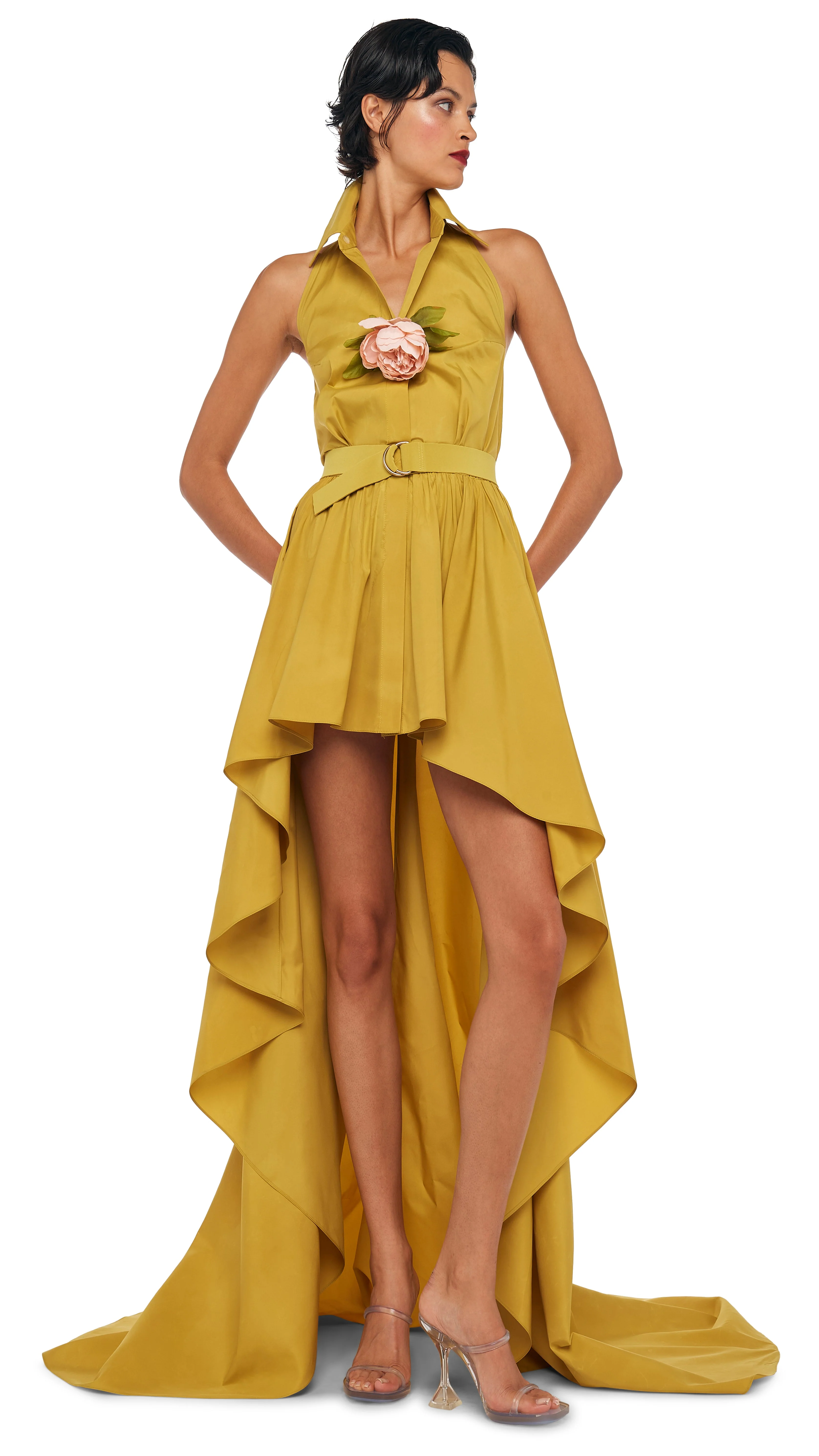 HI LOW NK HALTER FLARED GOWN - Image 5