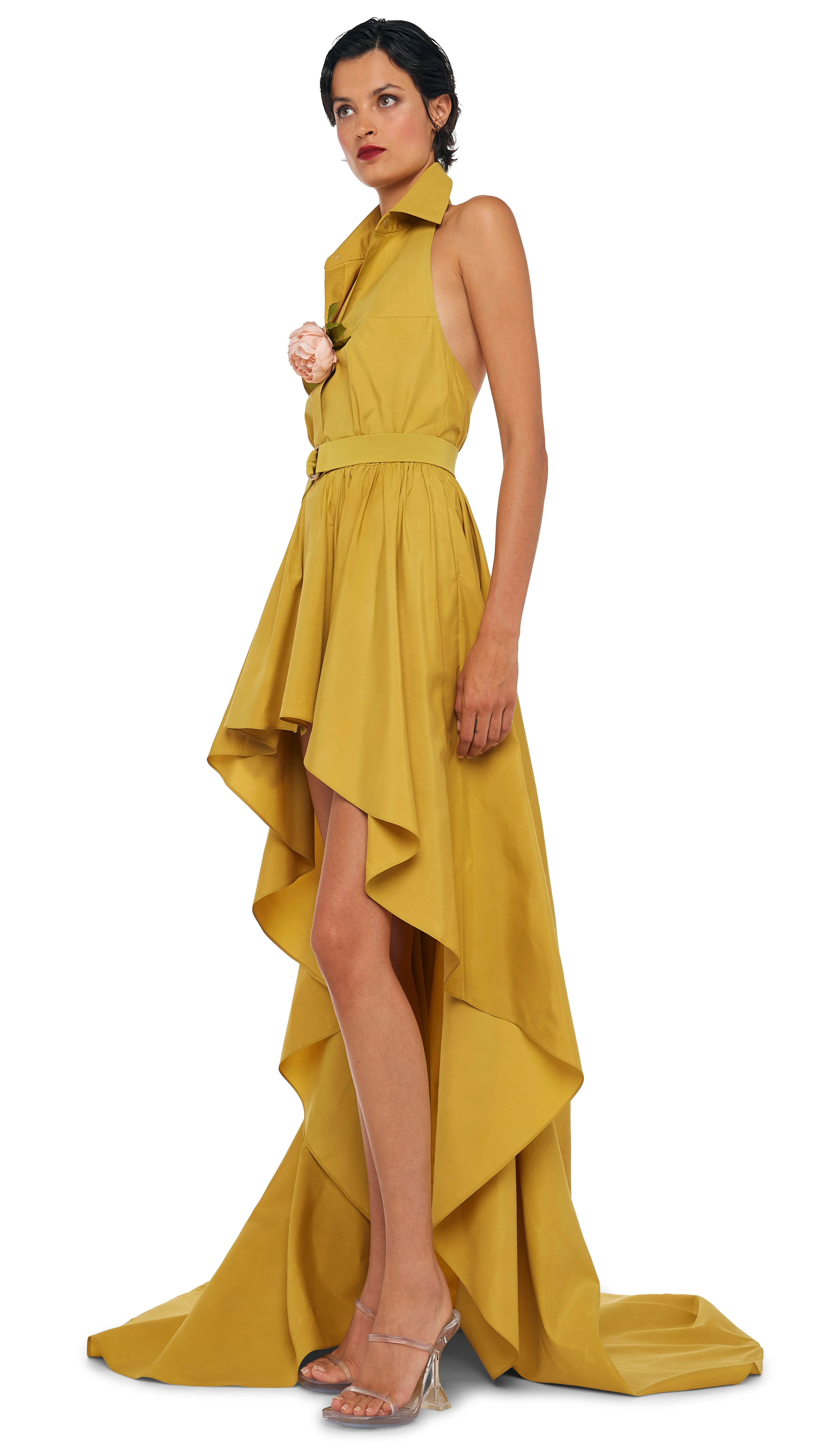 HI LOW NK HALTER FLARED GOWN - Image 6