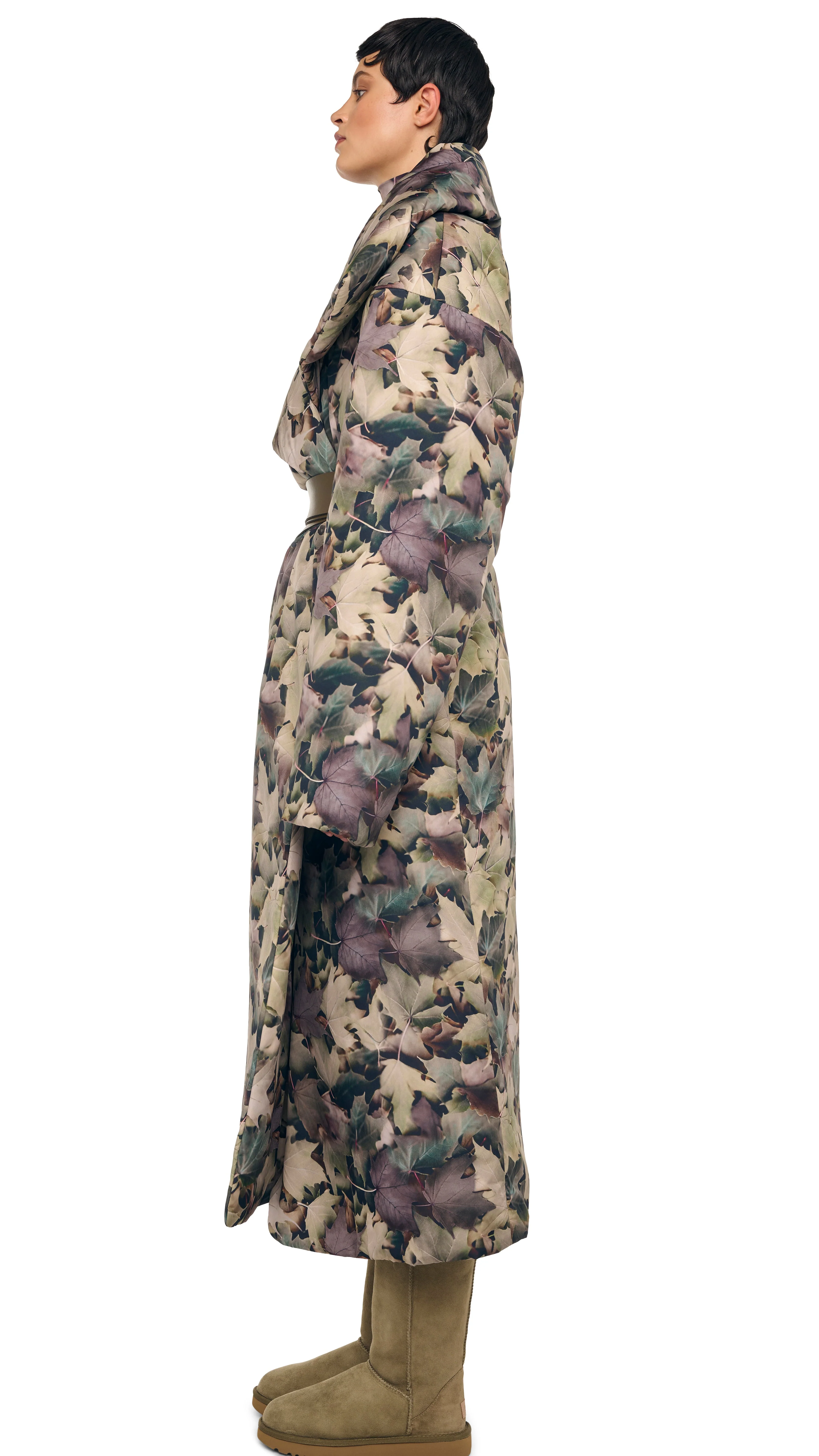 HIGH COLLAR SLEEPING BAG COAT LONG - Image 2