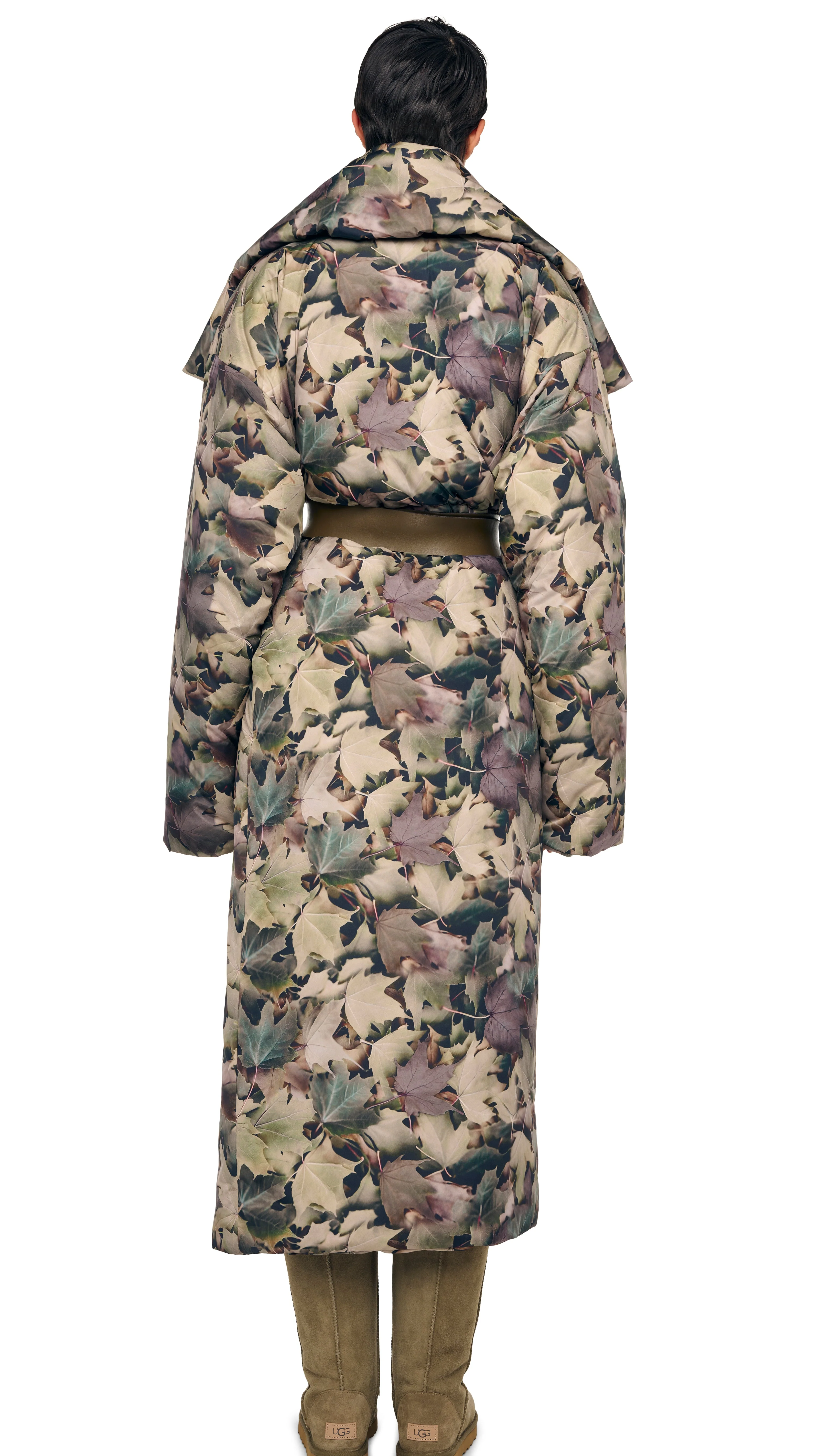 HIGH COLLAR SLEEPING BAG COAT LONG - Image 3