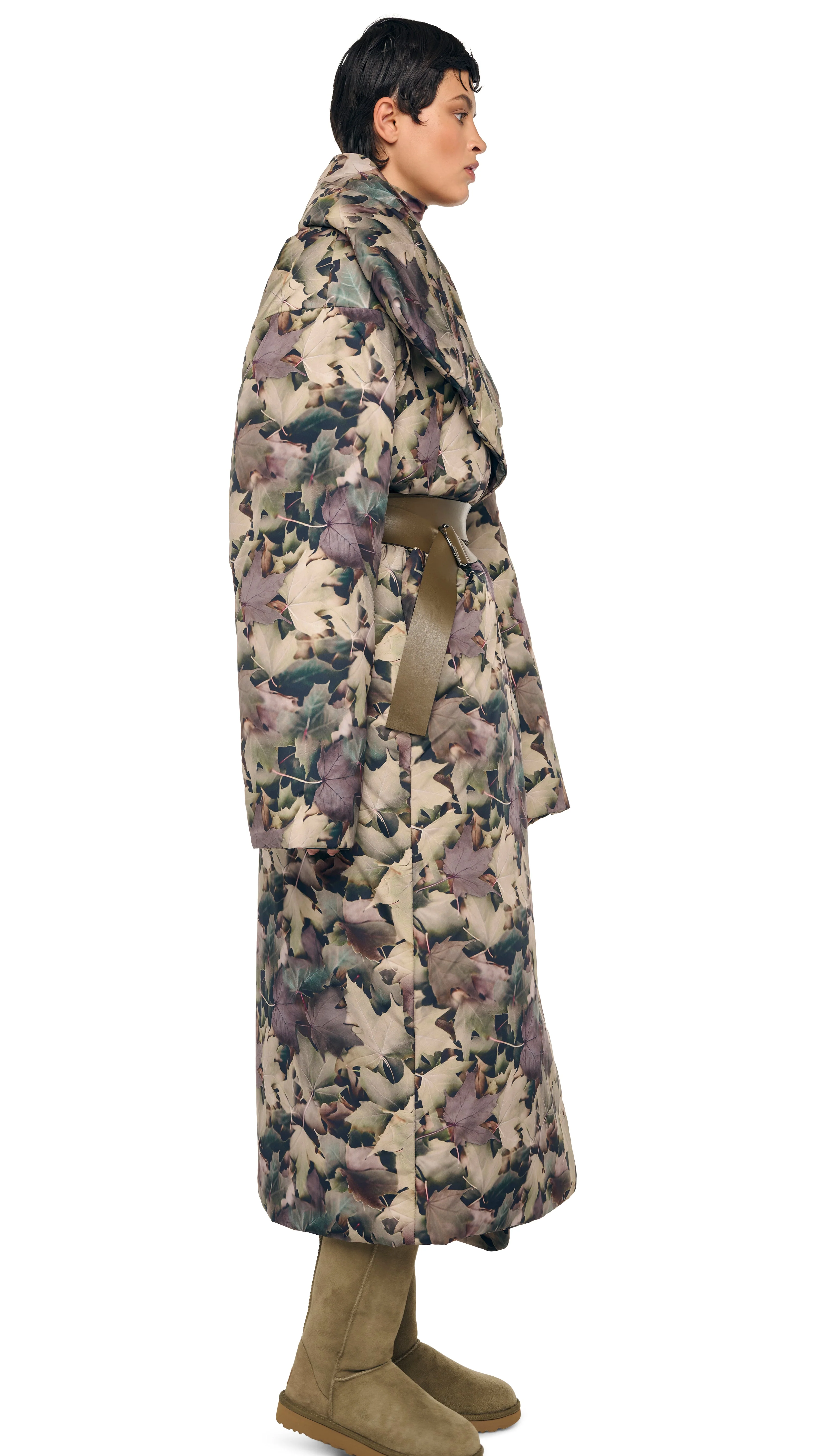 HIGH COLLAR SLEEPING BAG COAT LONG - Image 4