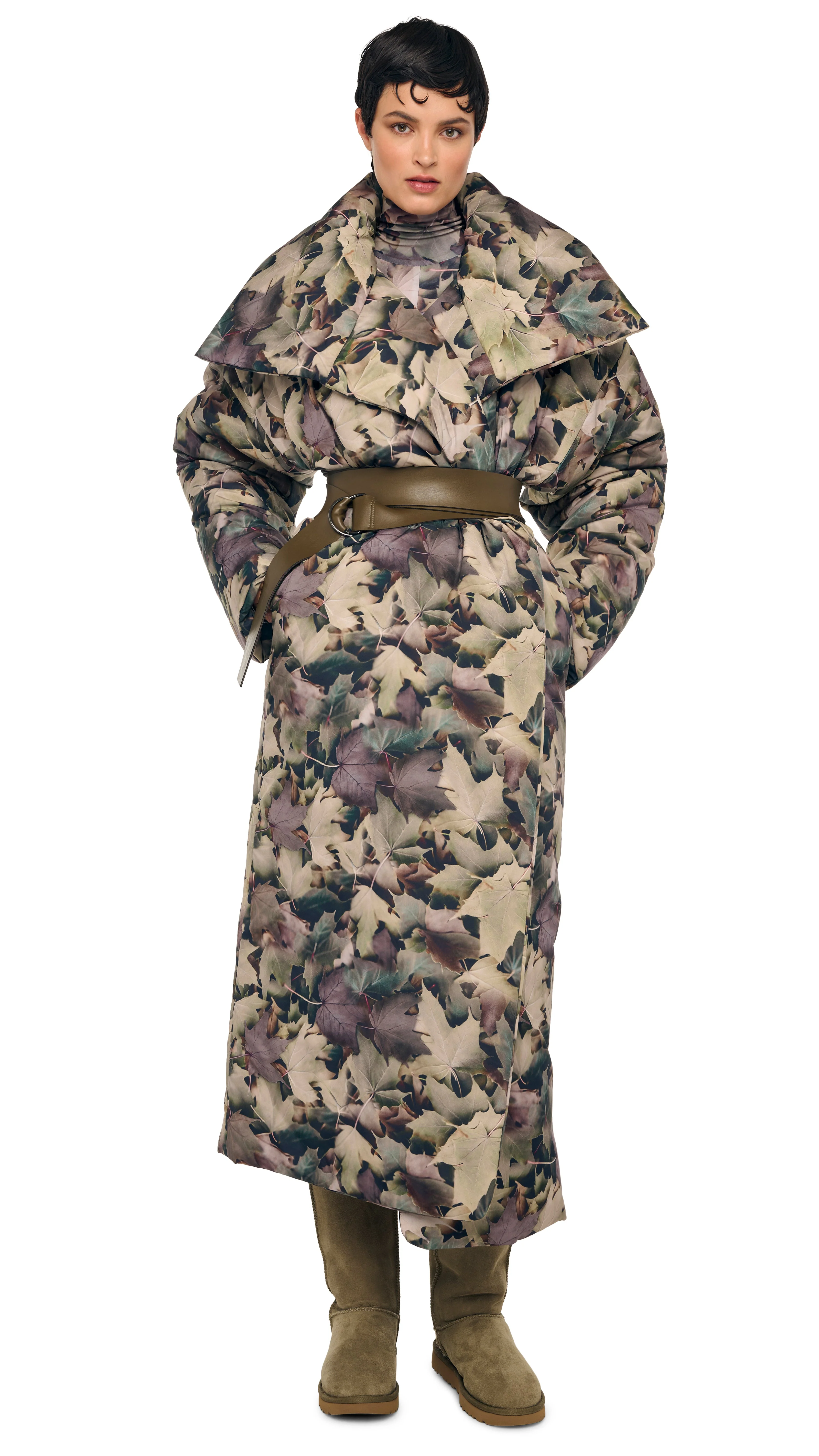 HIGH COLLAR SLEEPING BAG COAT LONG - Image 6