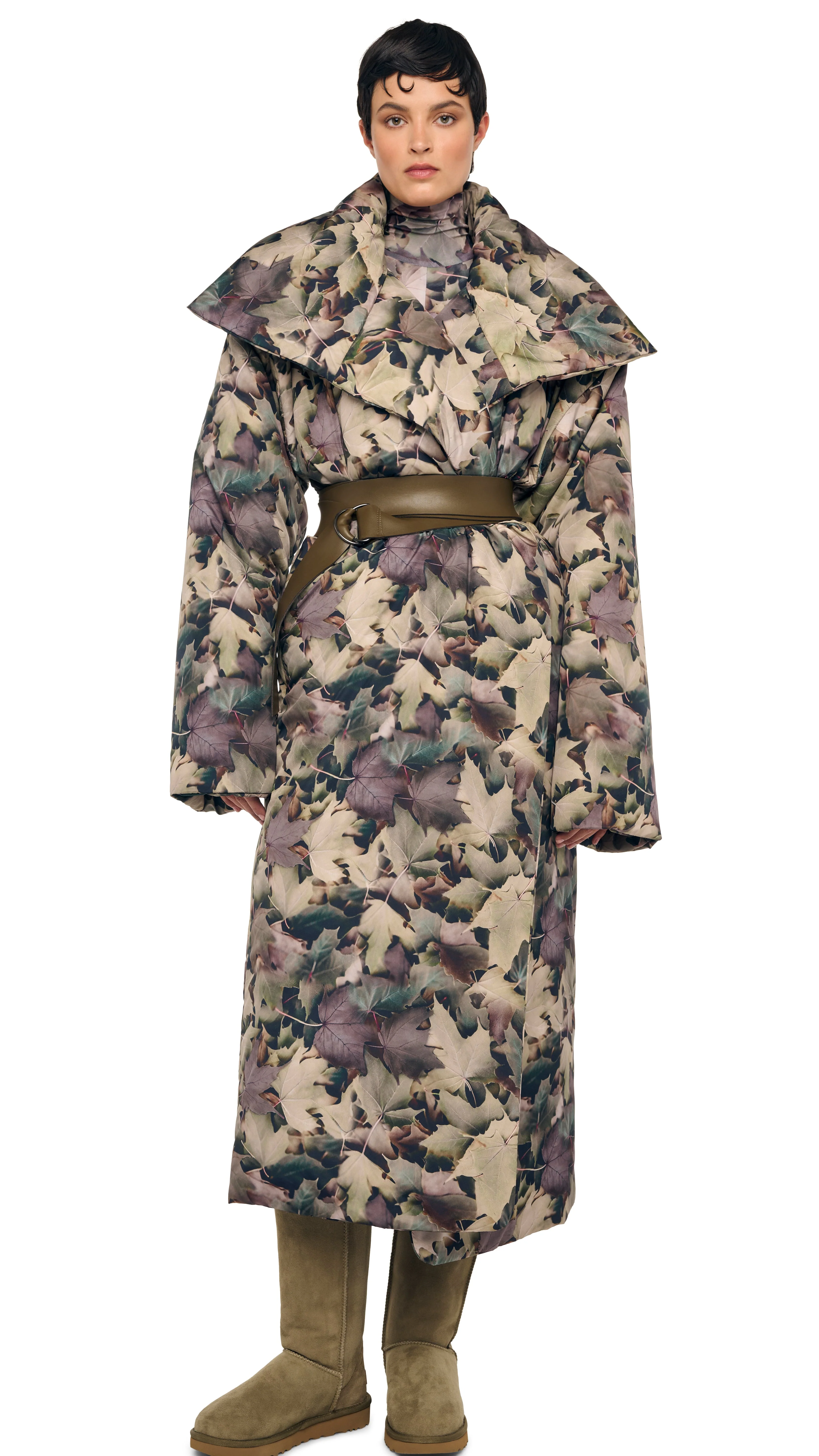 HIGH COLLAR SLEEPING BAG COAT LONG - Image 7