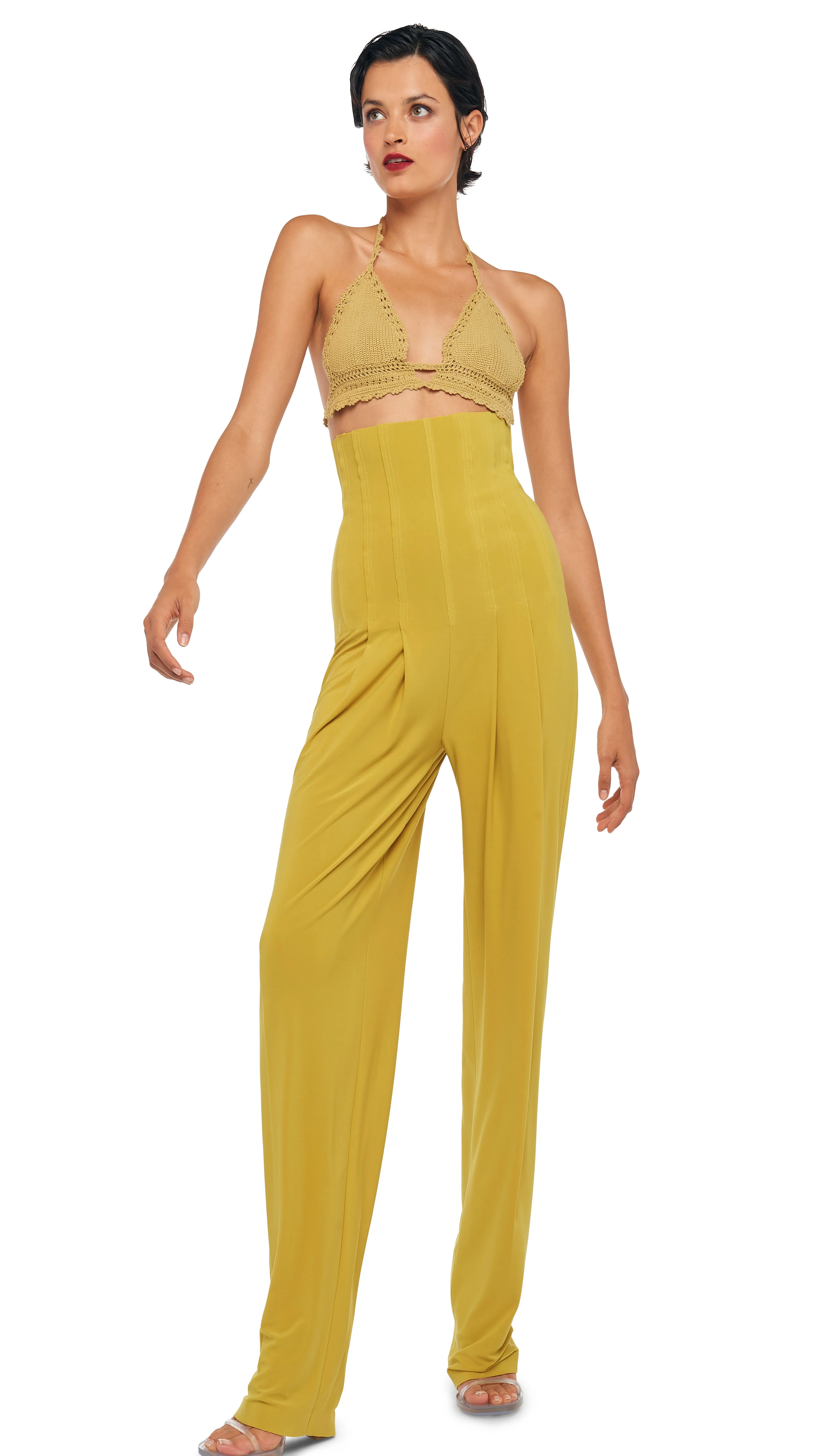 HIGH WAIST TAILORED PLEAT PANT - Image 6