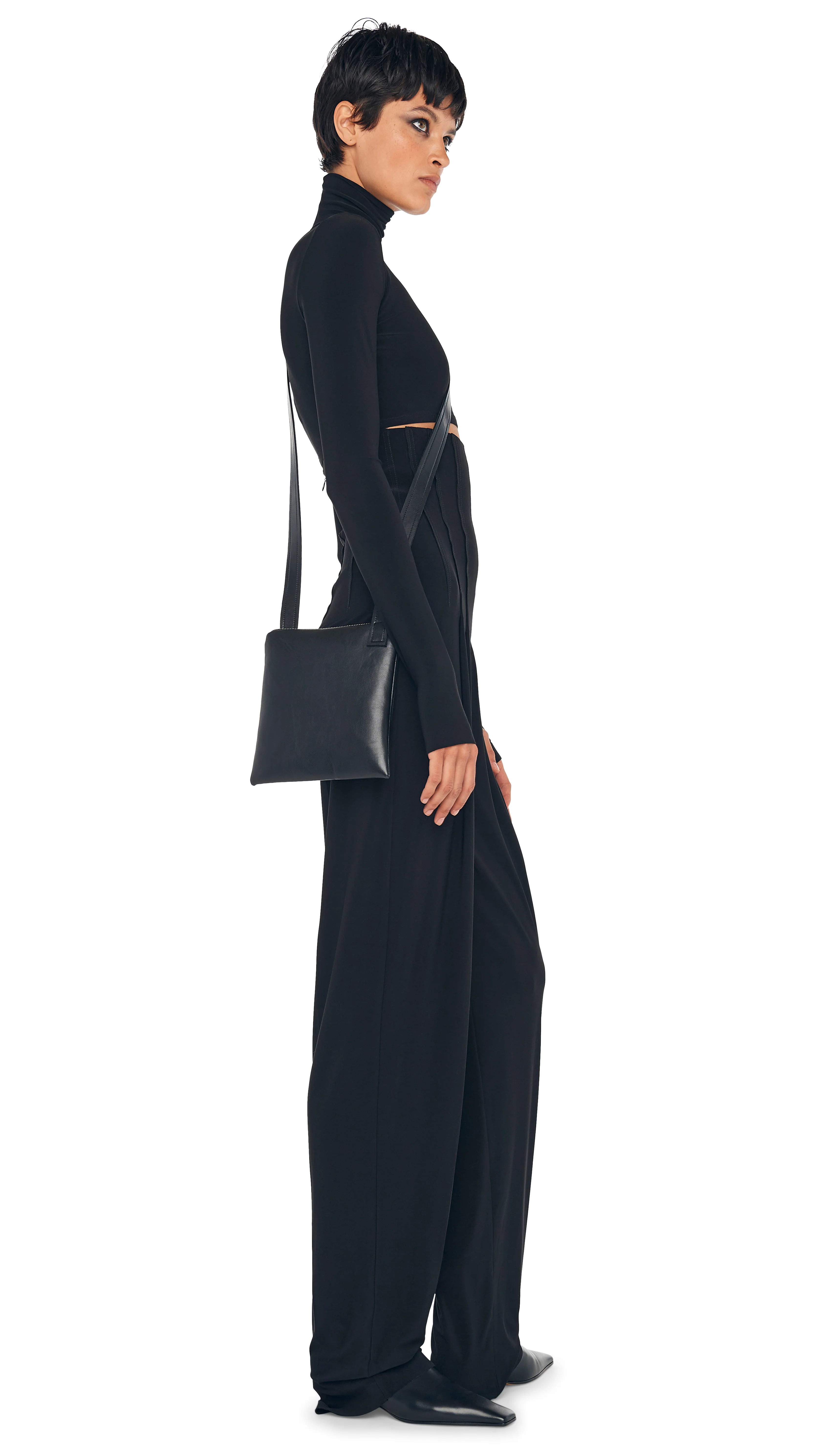 HIGH WAIST TAILORED PLEAT PANT - Image 5