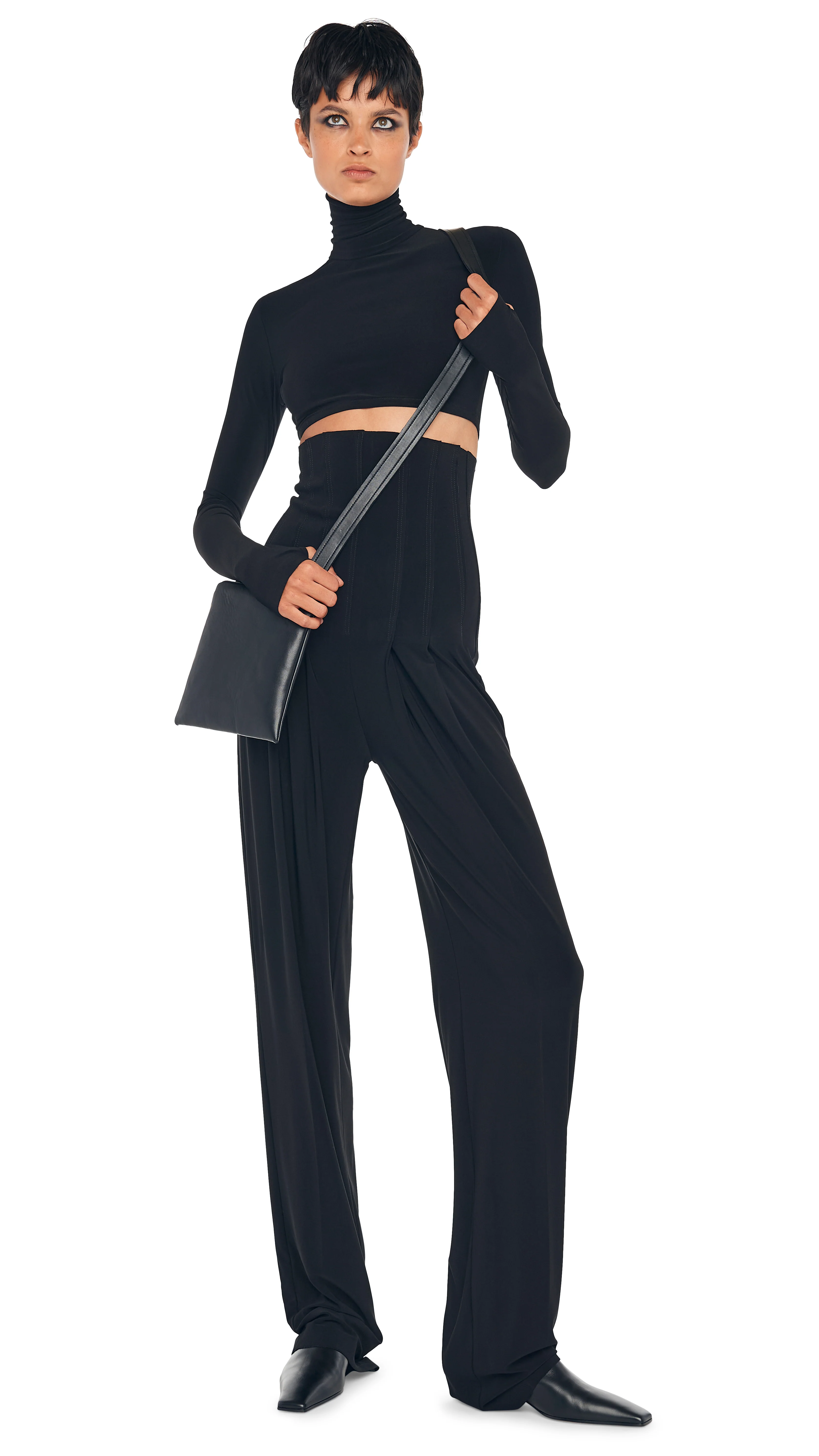 HIGH WAIST TAILORED PLEAT PANT - Image 7