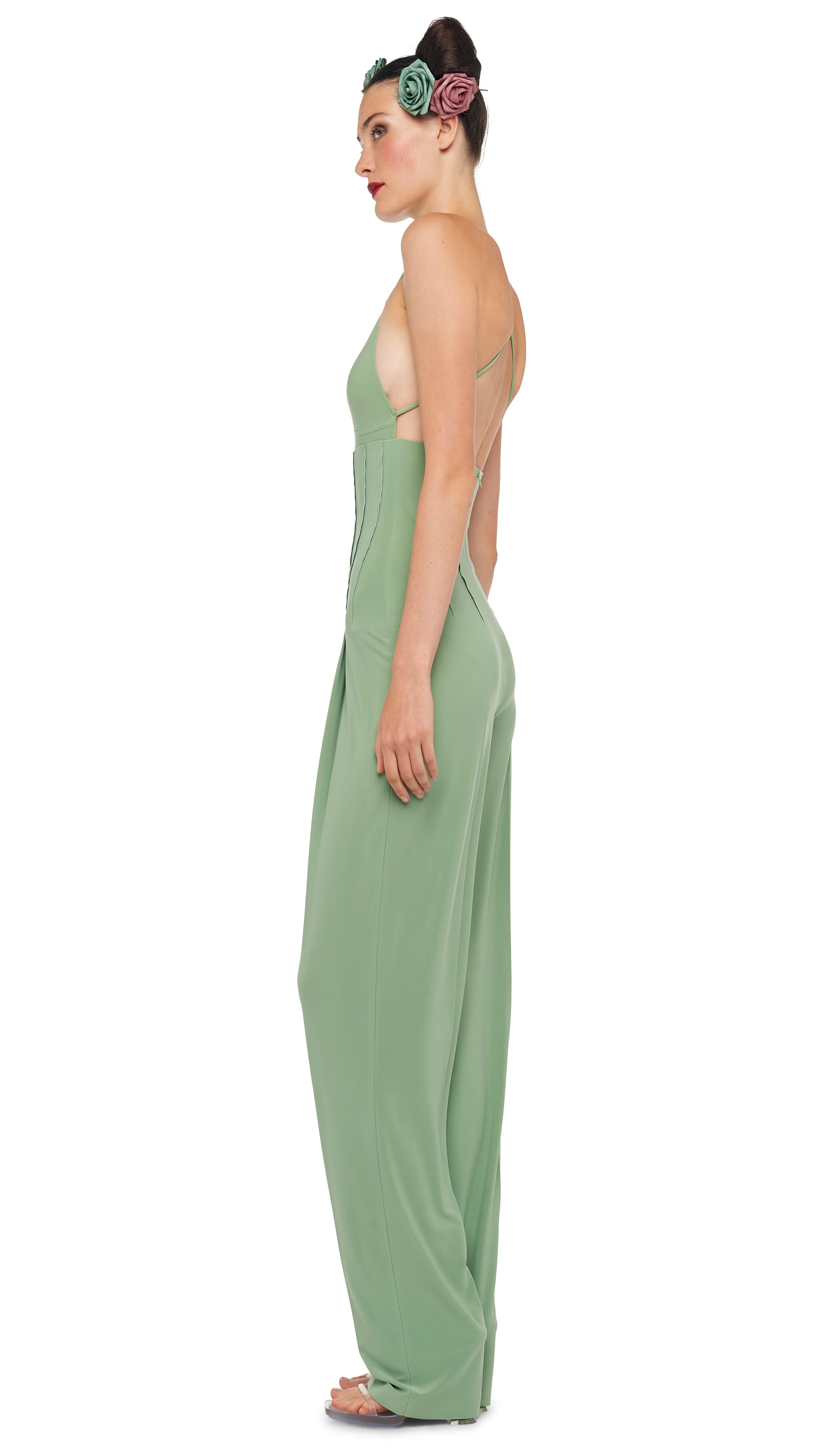 HIGH WAIST TAILORED PLEAT PANT - Image 3